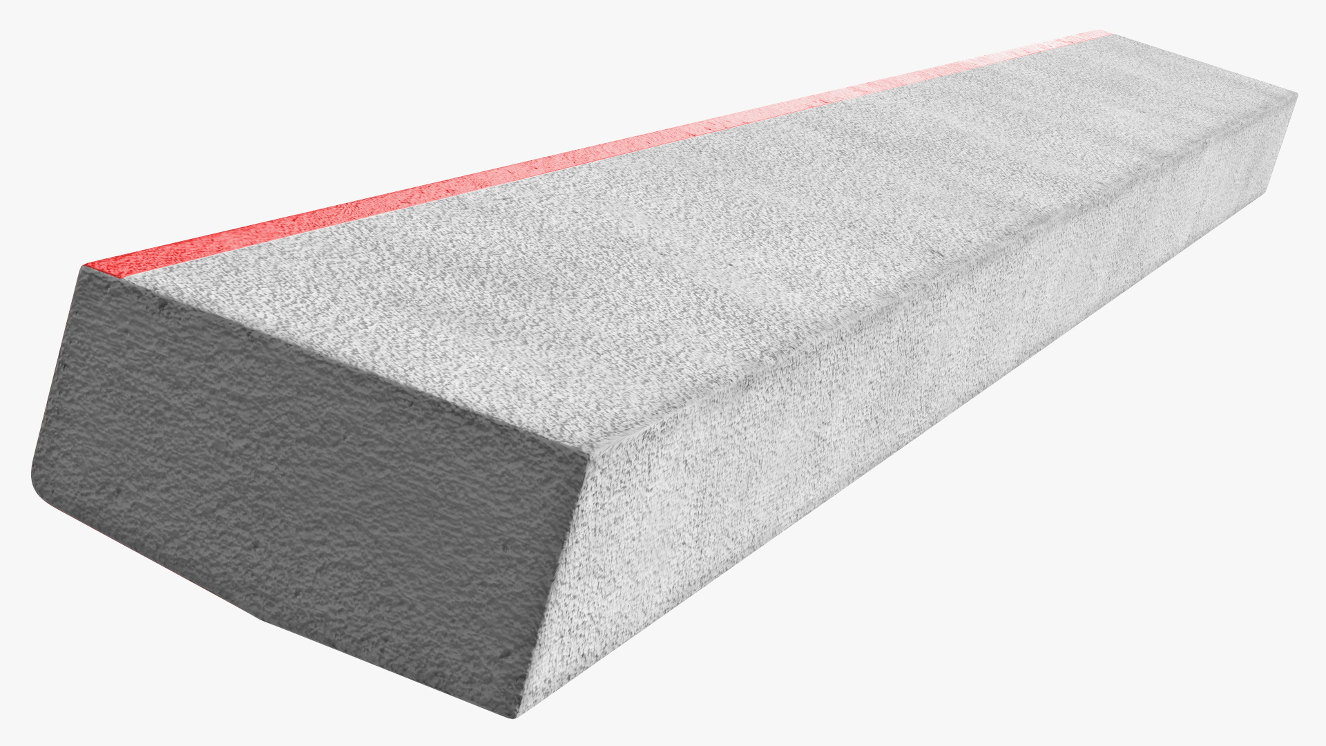 3D Curb 3m Red