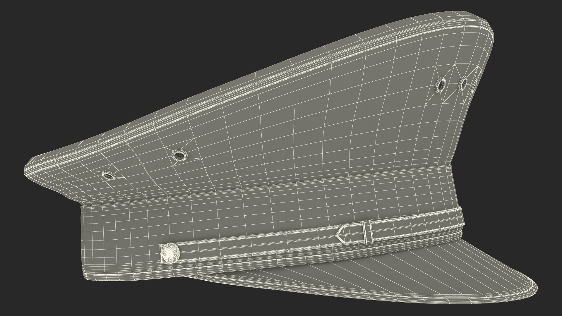 3D British Police Force Peaked Cap