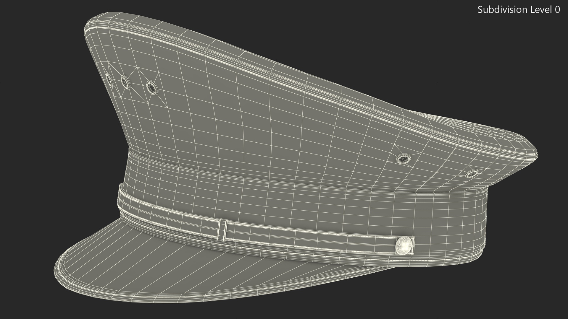 3D British Police Force Peaked Cap