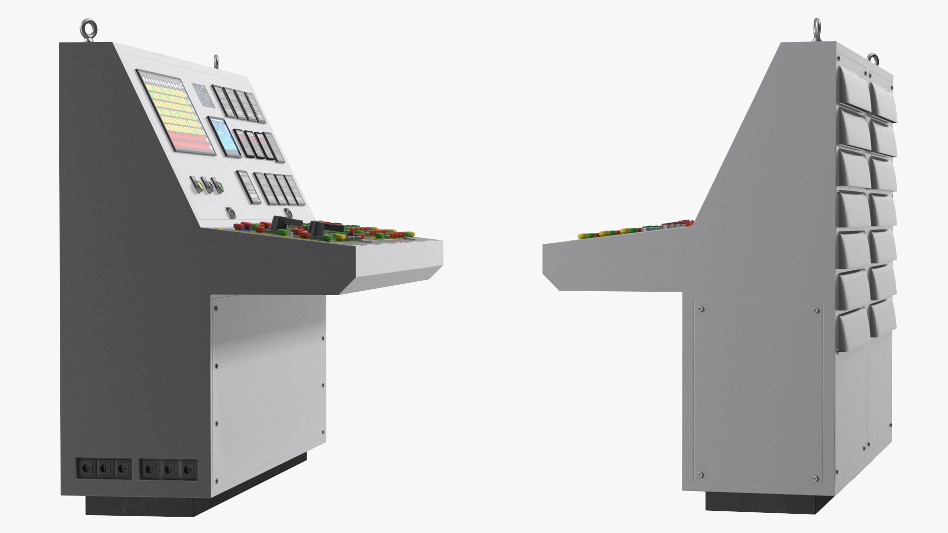 3D Engineer Takes Reading from Computer Center model