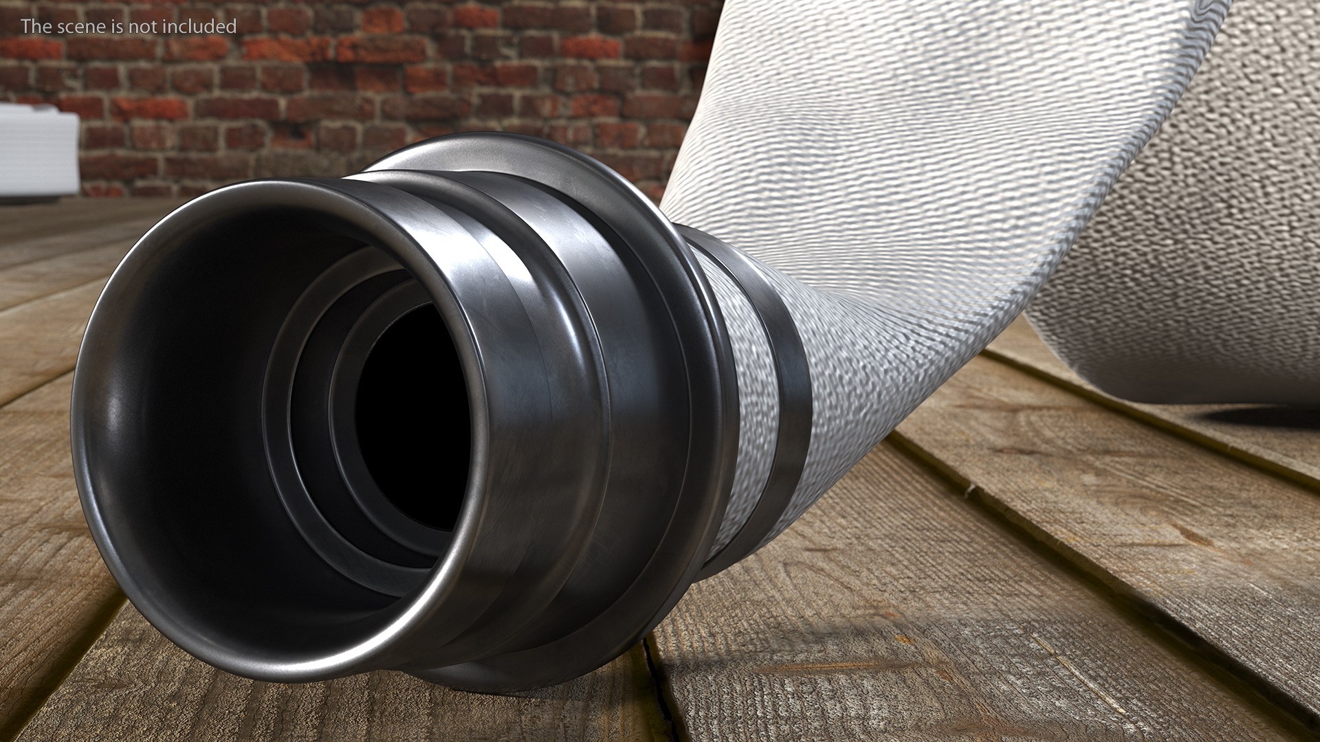 3D model Rolled Up Fire Hose White