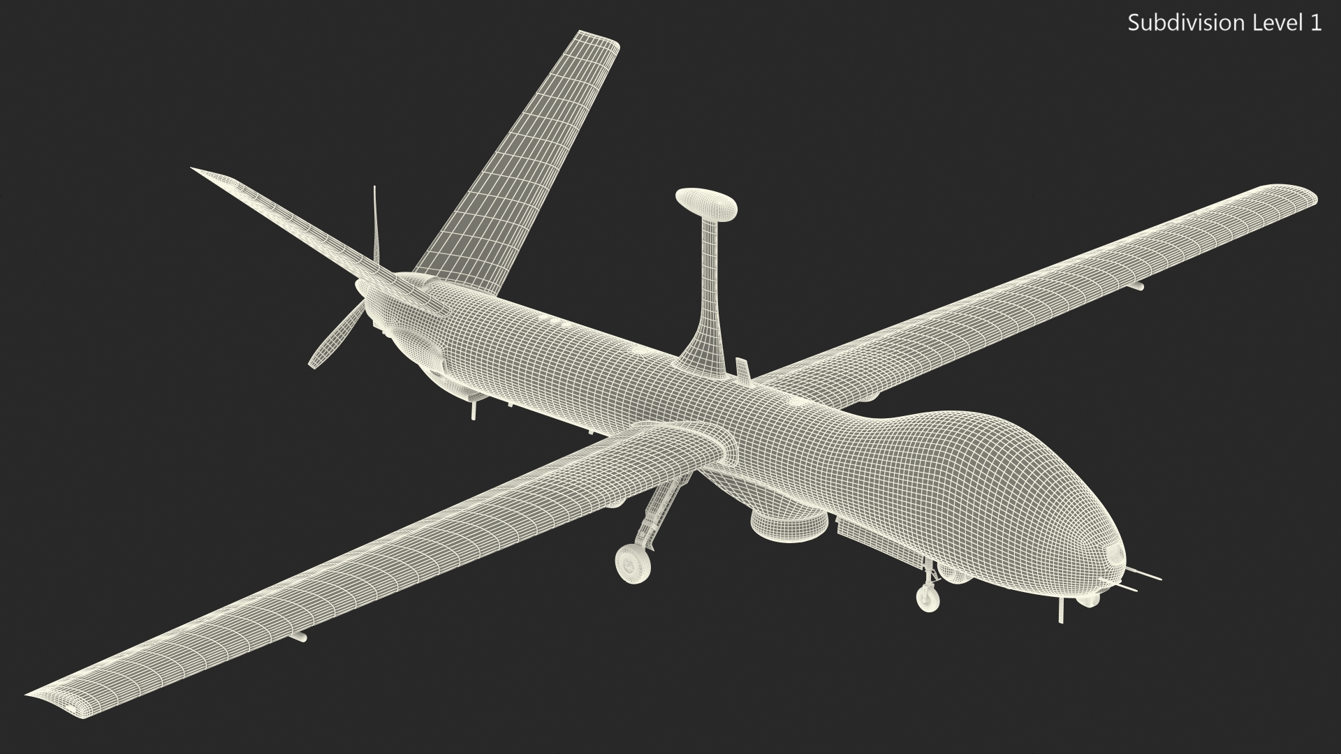 Multi Payload UAV Rigged 3D model