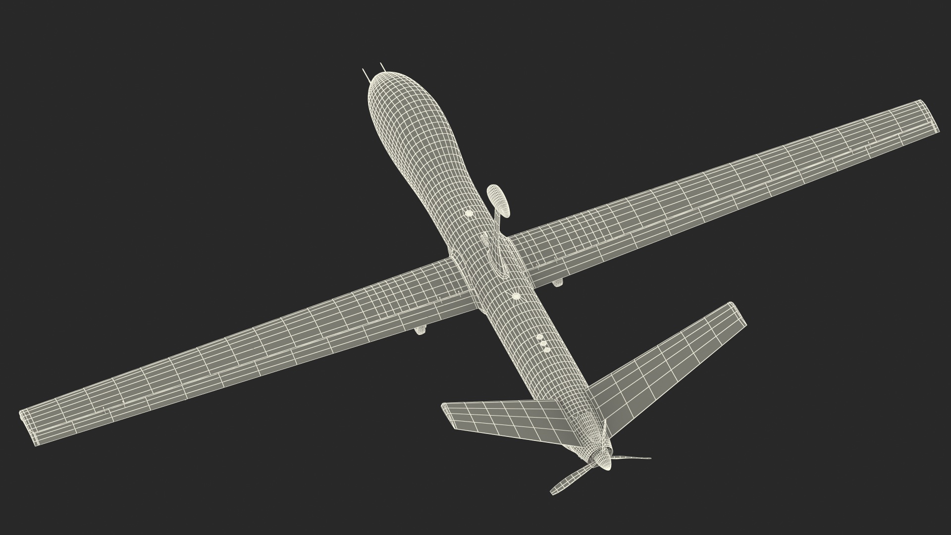 Multi Payload UAV Rigged 3D model