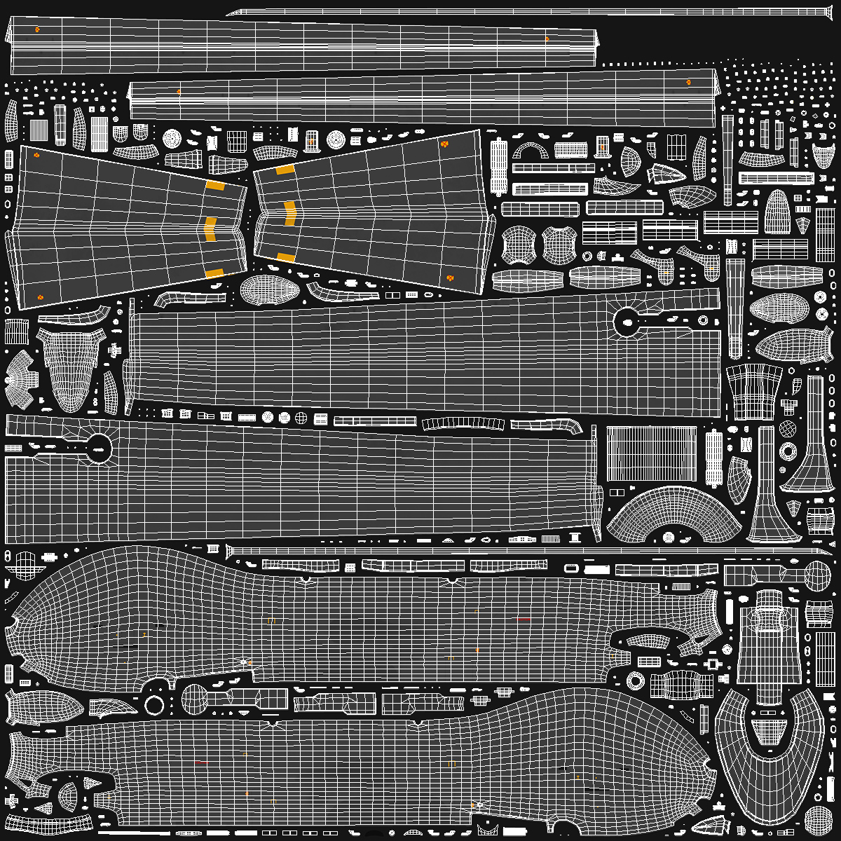 Multi Payload UAV Rigged 3D model