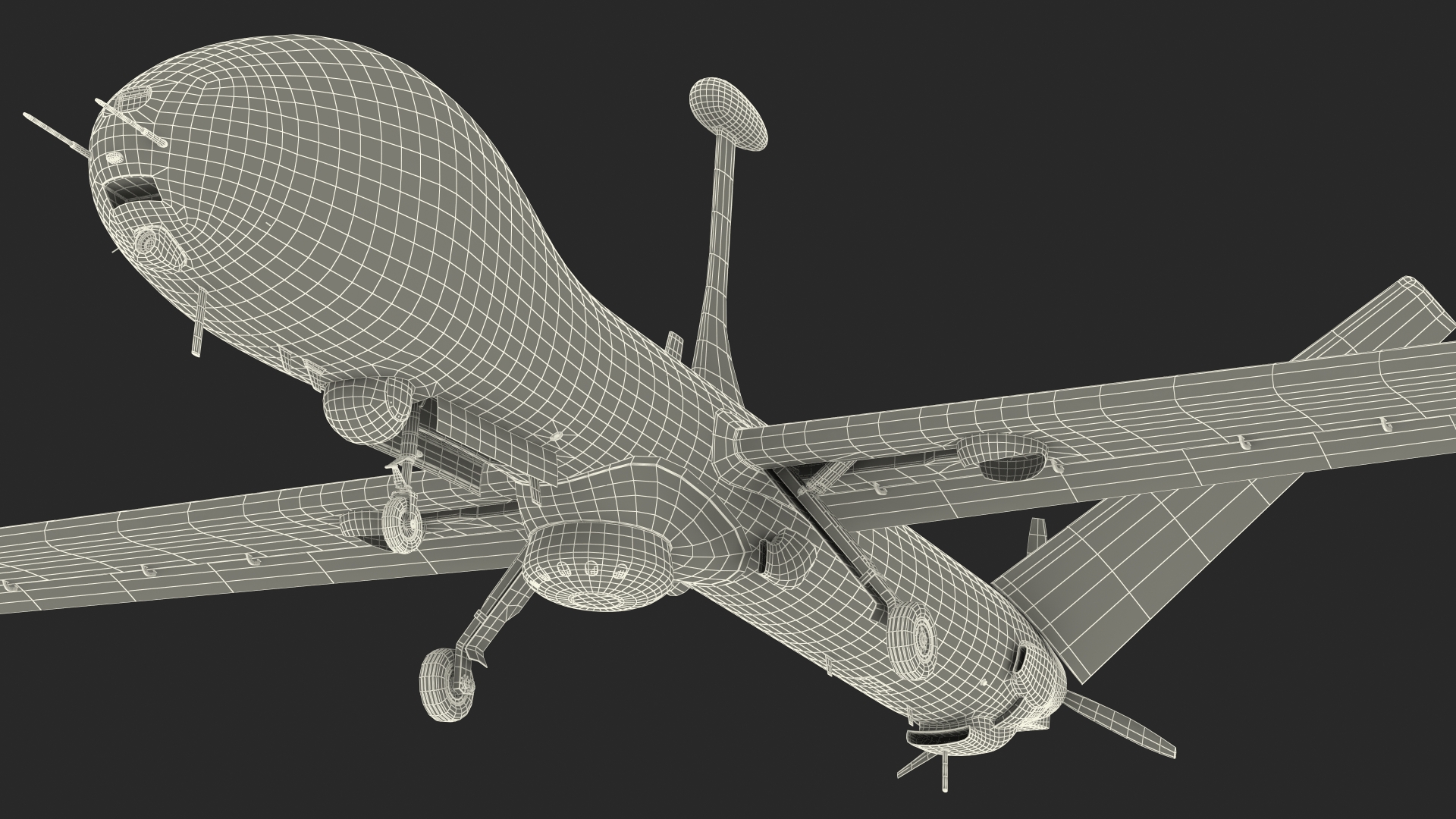 Multi Payload UAV Rigged 3D model