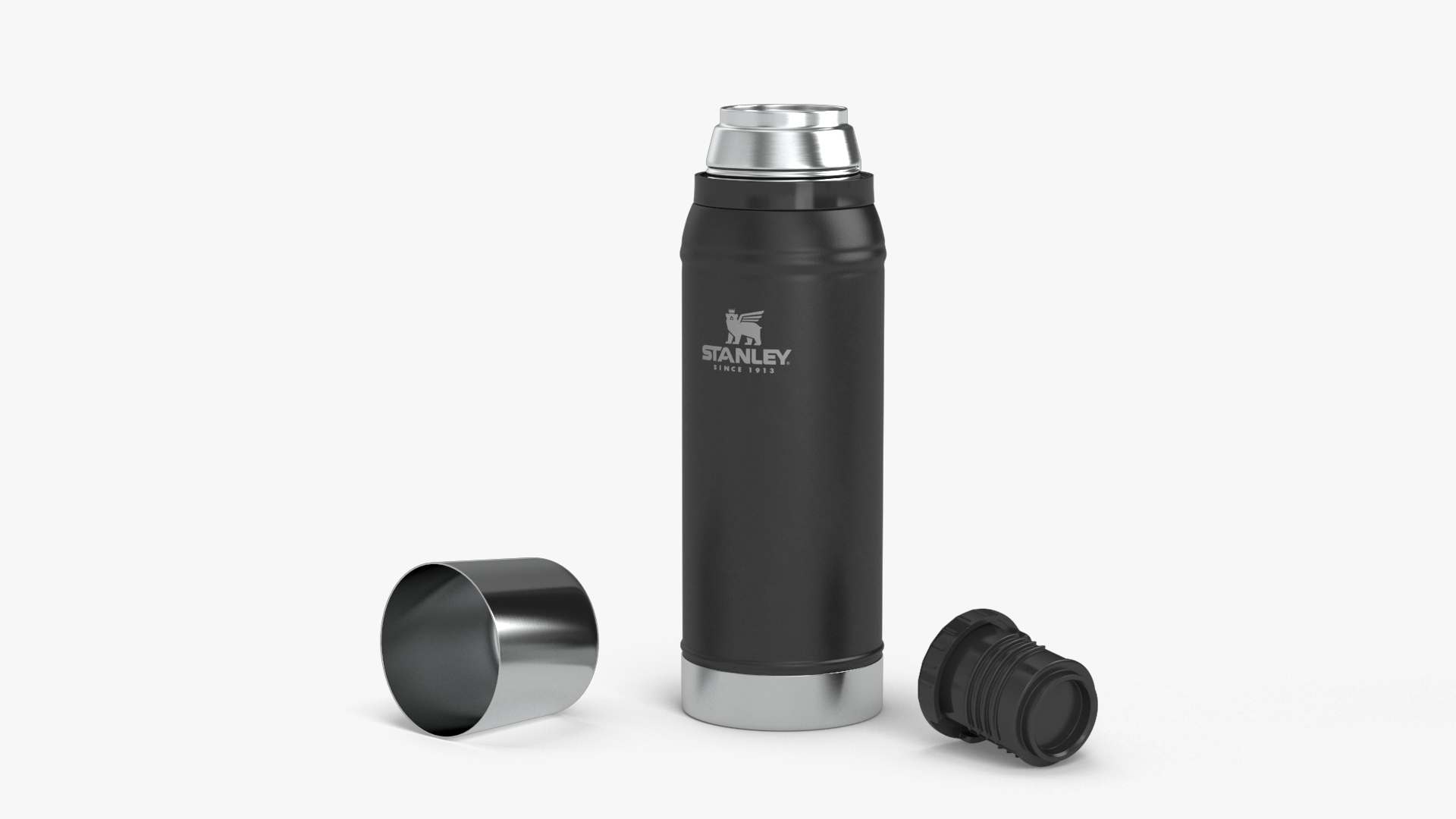Stanley Flask To Go Bottle Black 3D