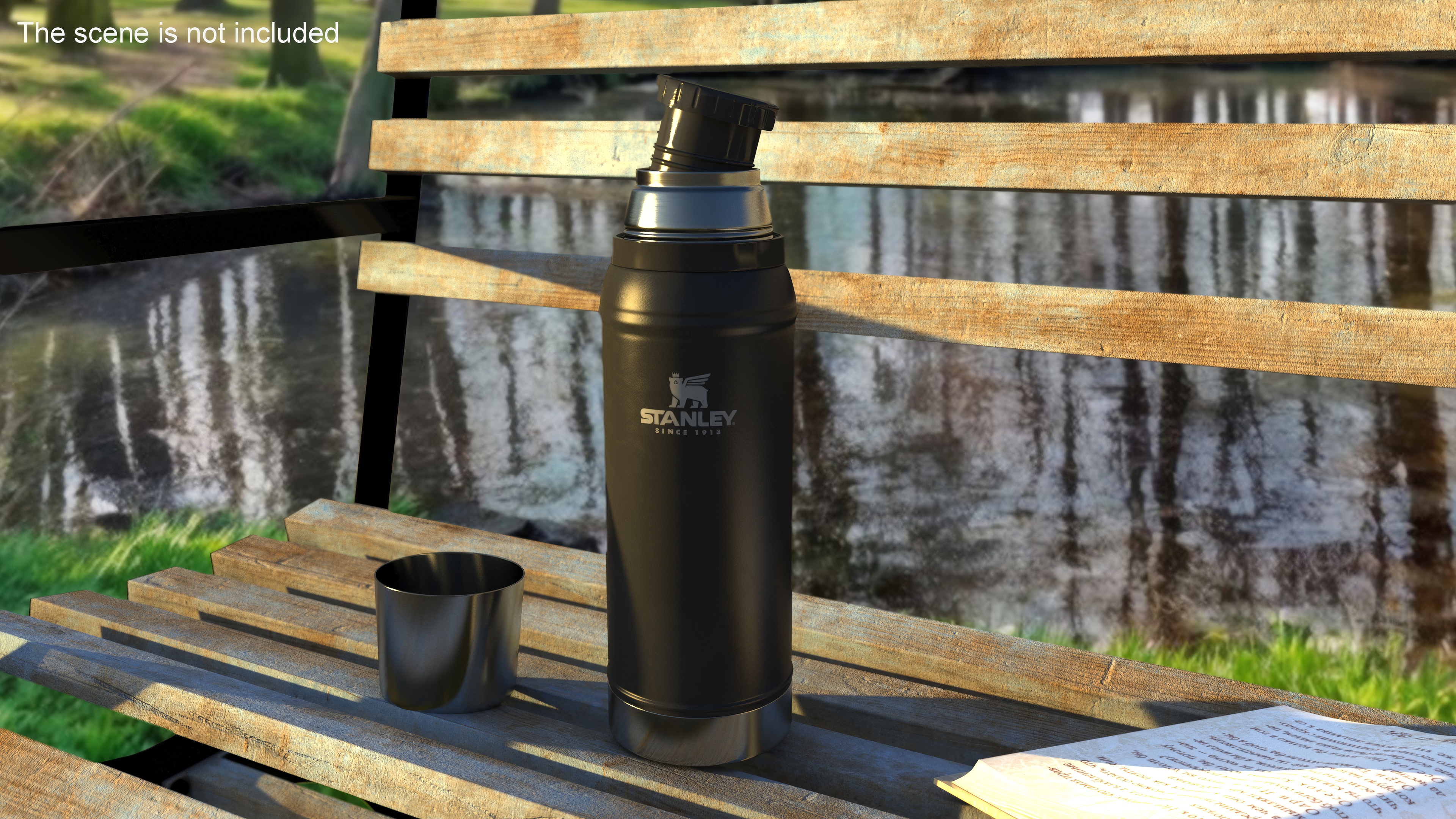 Stanley Flask To Go Bottle Black 3D