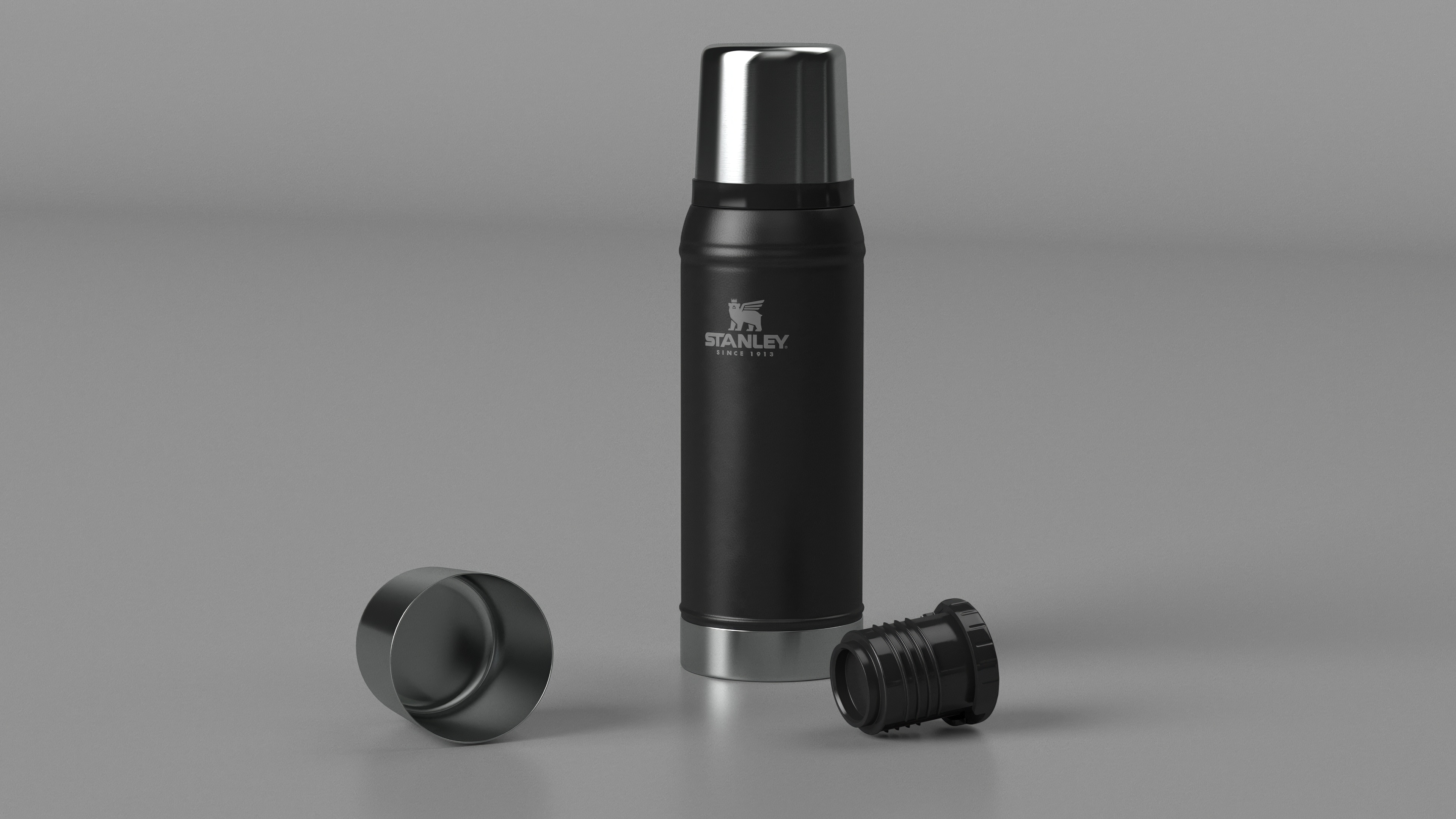 Stanley Flask To Go Bottle Black 3D