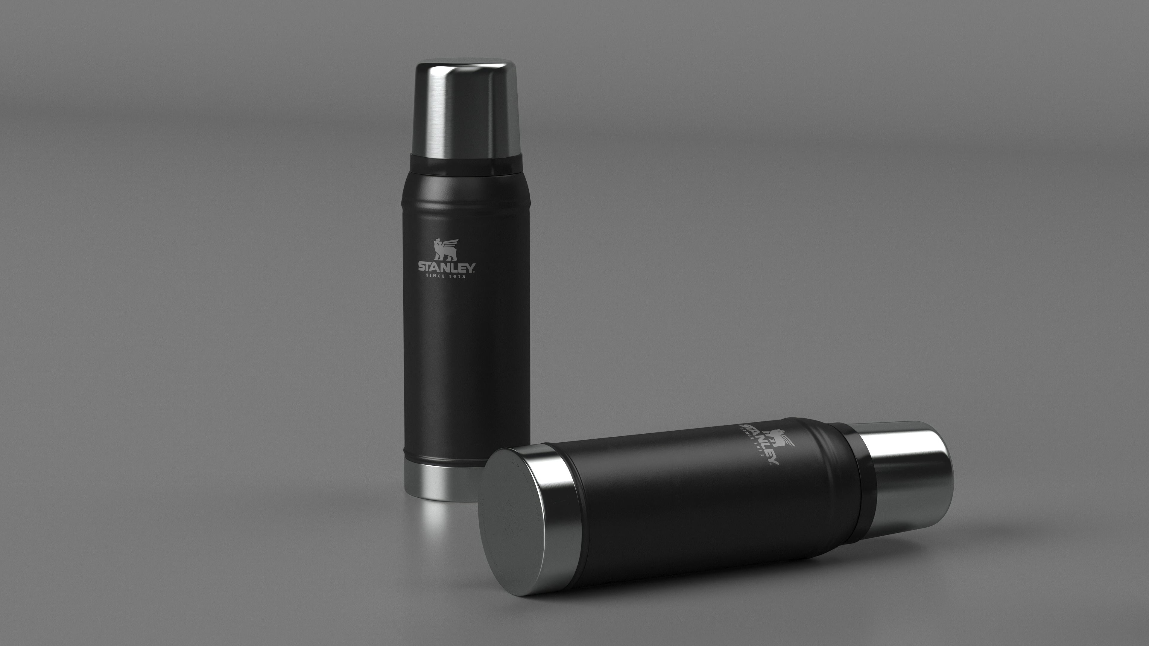 Stanley Flask To Go Bottle Black 3D