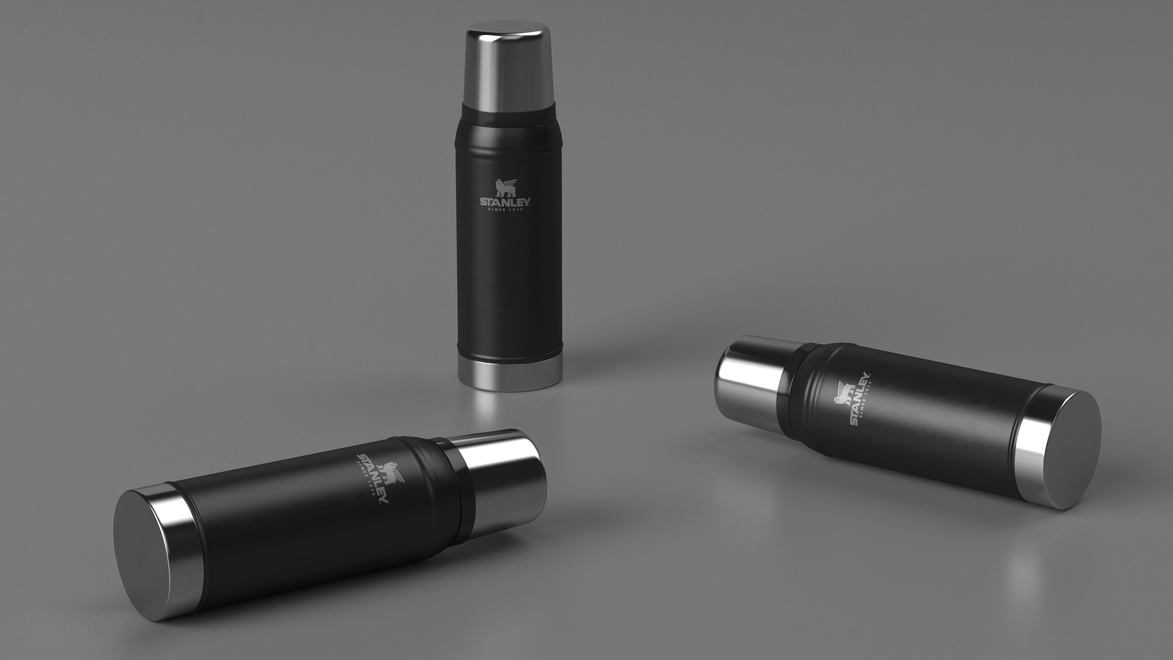Stanley Flask To Go Bottle Black 3D
