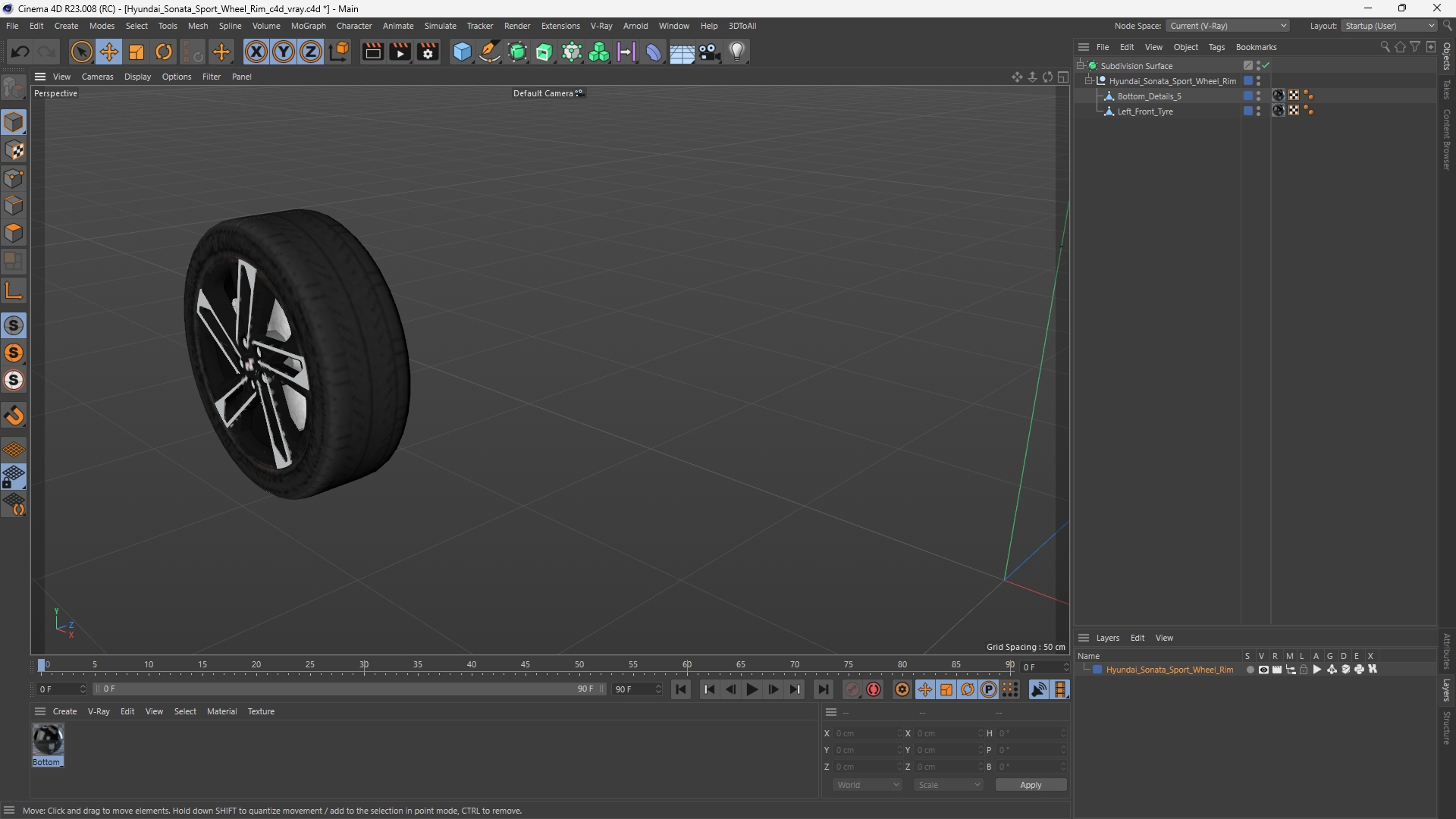 Hyundai Sonata Sport Wheel Rim - view 12