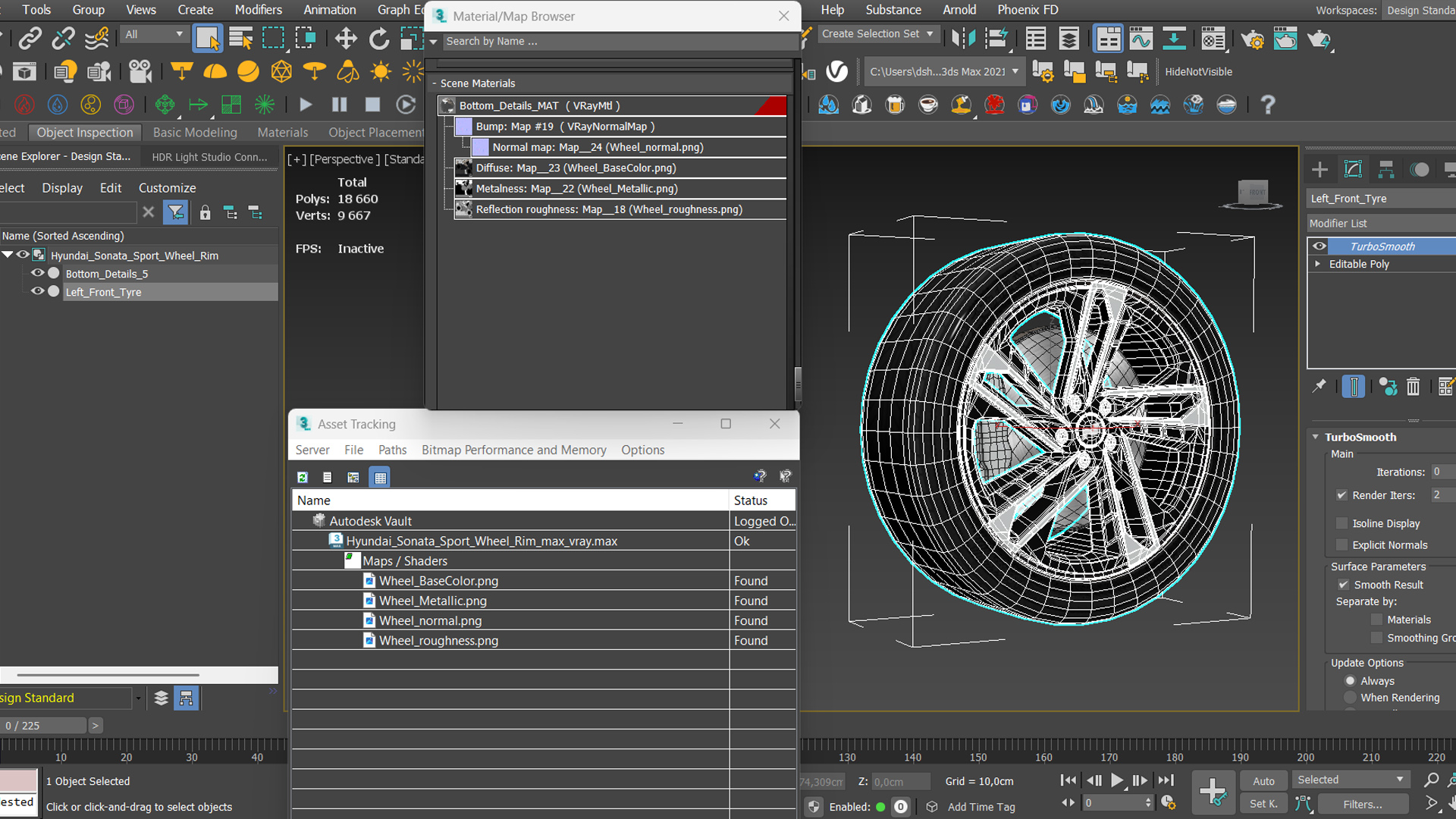 Hyundai Sonata Sport Wheel Rim - view 9