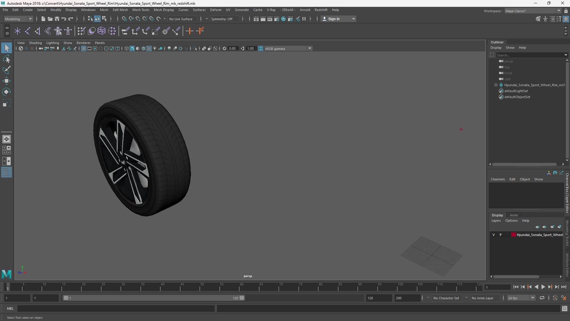 Hyundai Sonata Sport Wheel Rim - view 11