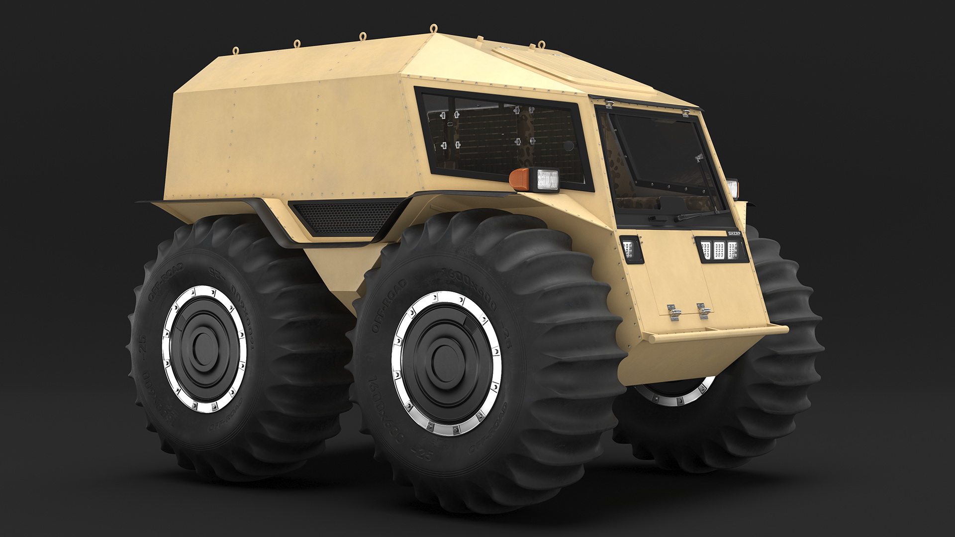 3D Sherp ATV Rigged