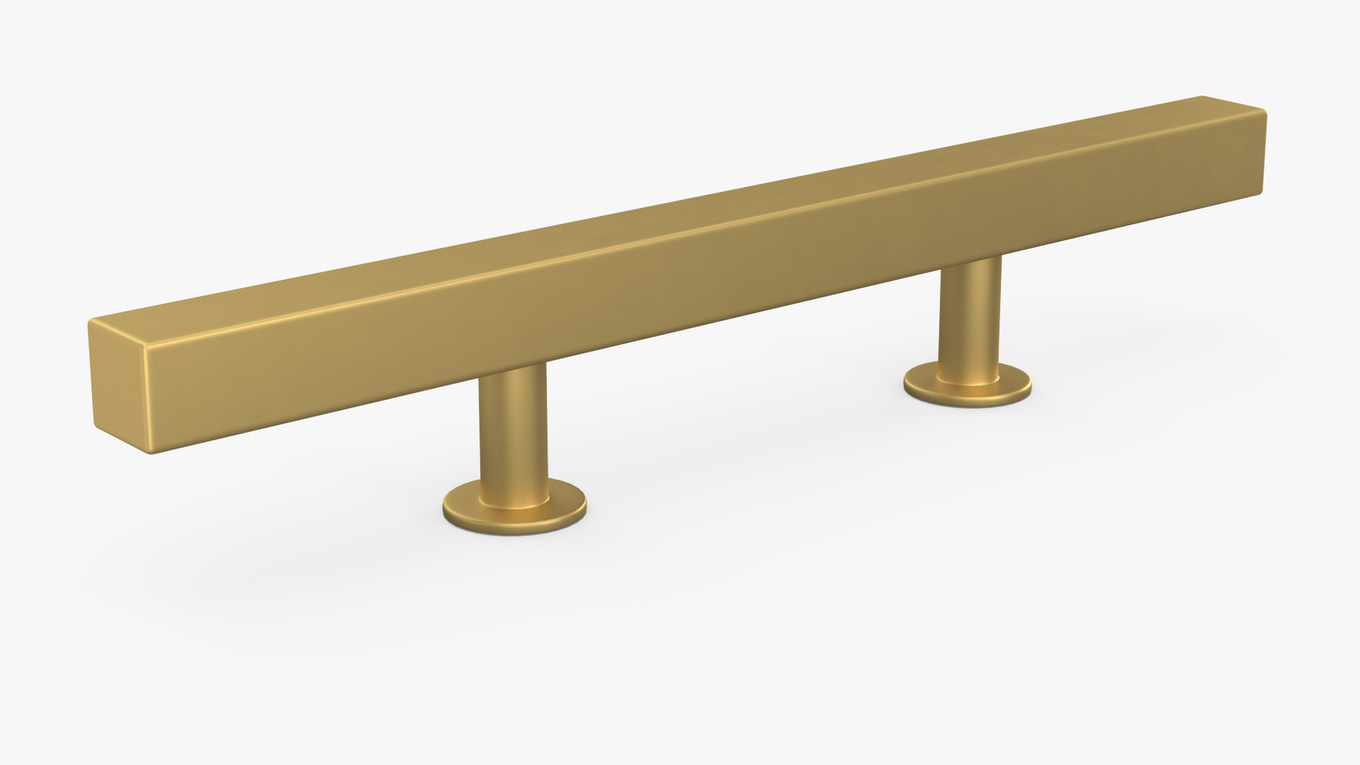 3D model Kitchen Cabinet Handle T-Bar Bronze