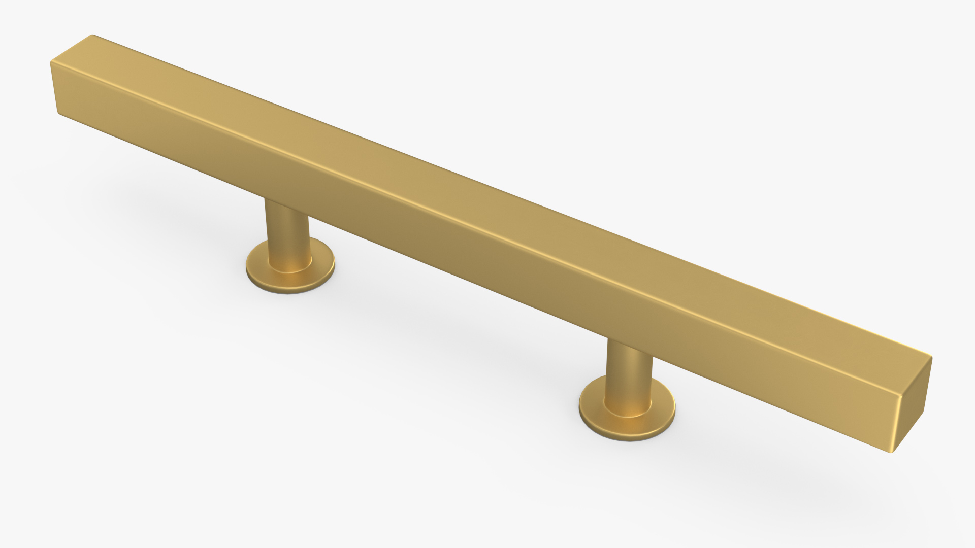 3D model Kitchen Cabinet Handle T-Bar Bronze