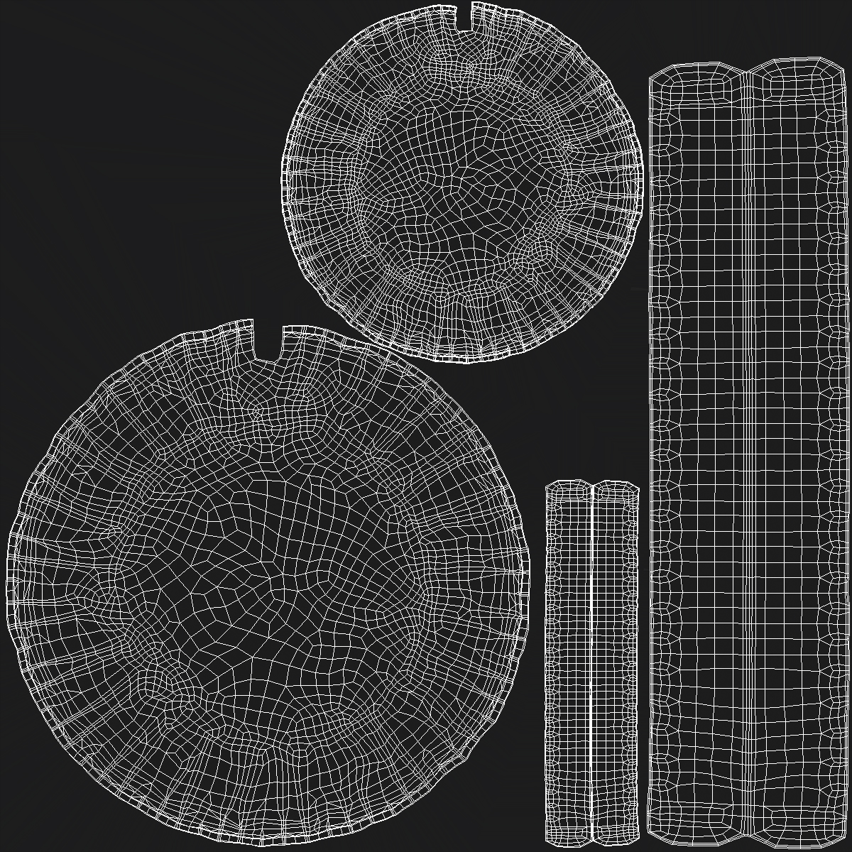 Chef Hat in Black 3D