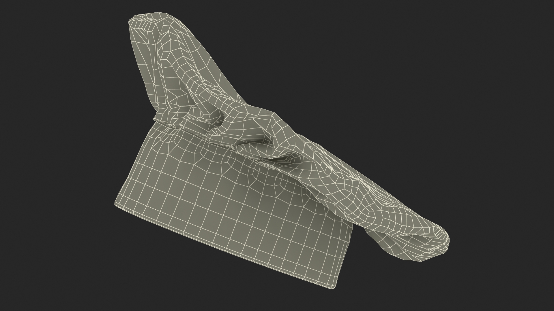 Chef Hat in Black 3D