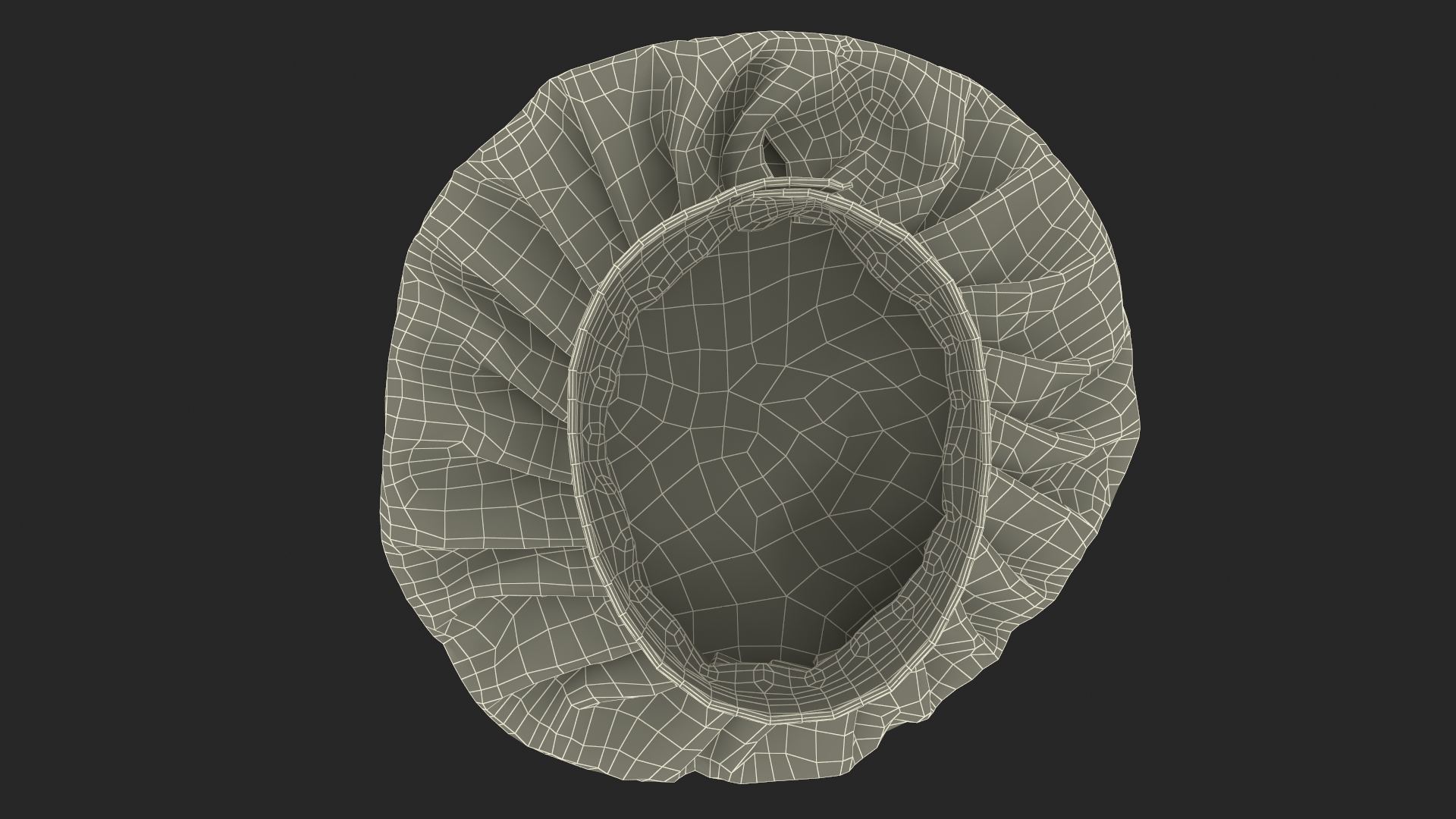 Chef Hat in Black 3D