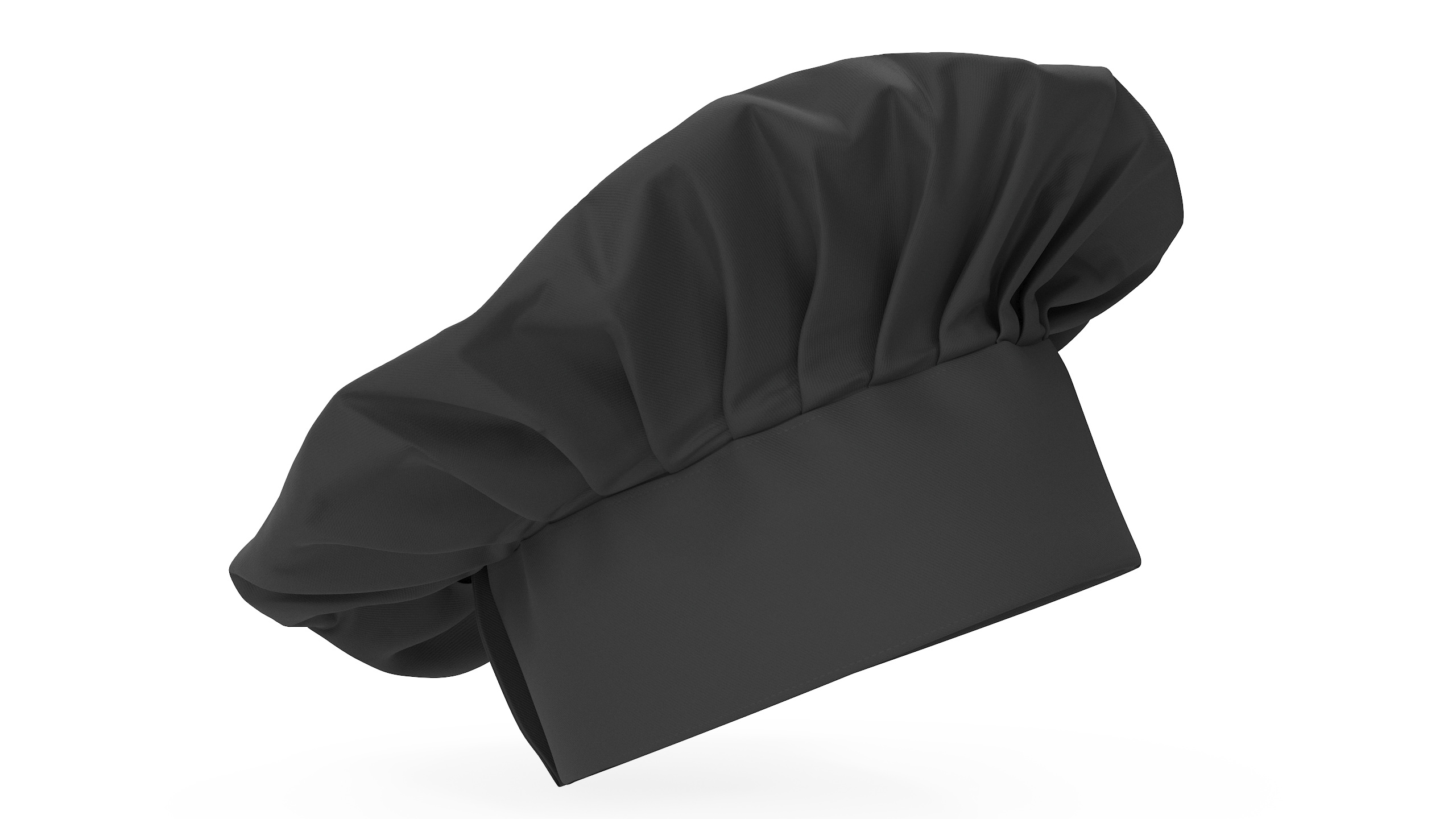 Chef Hat in Black 3D