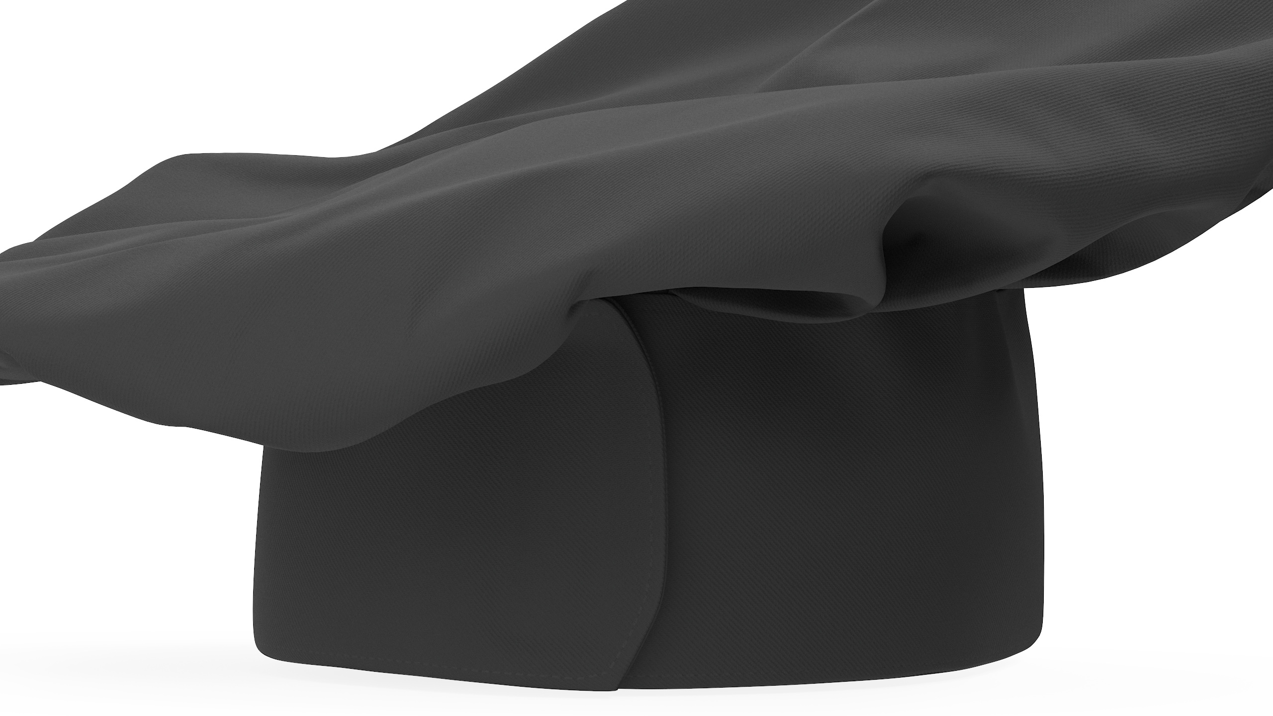 Chef Hat in Black 3D
