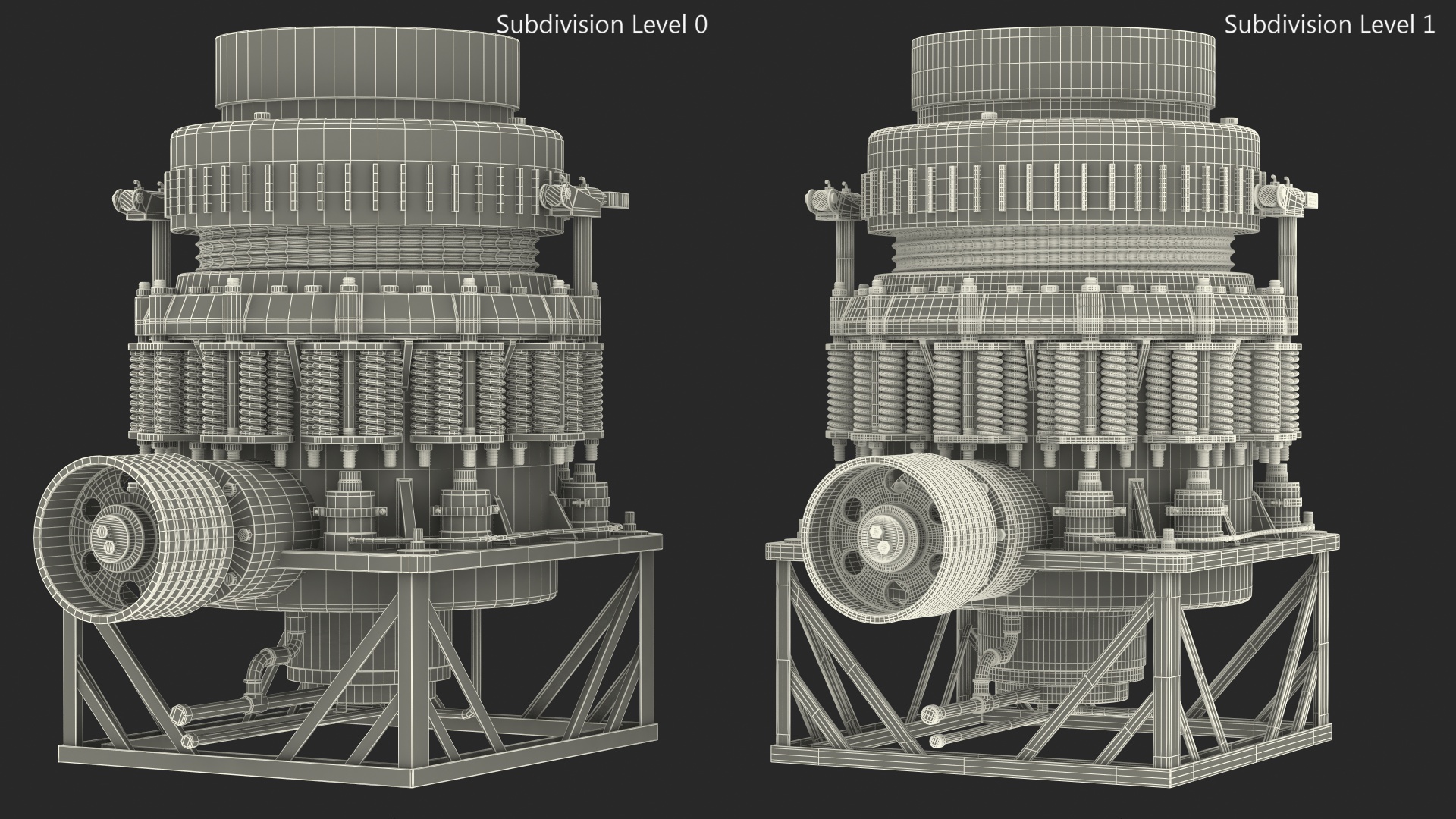 Hydraulic Cone Crusher 3D