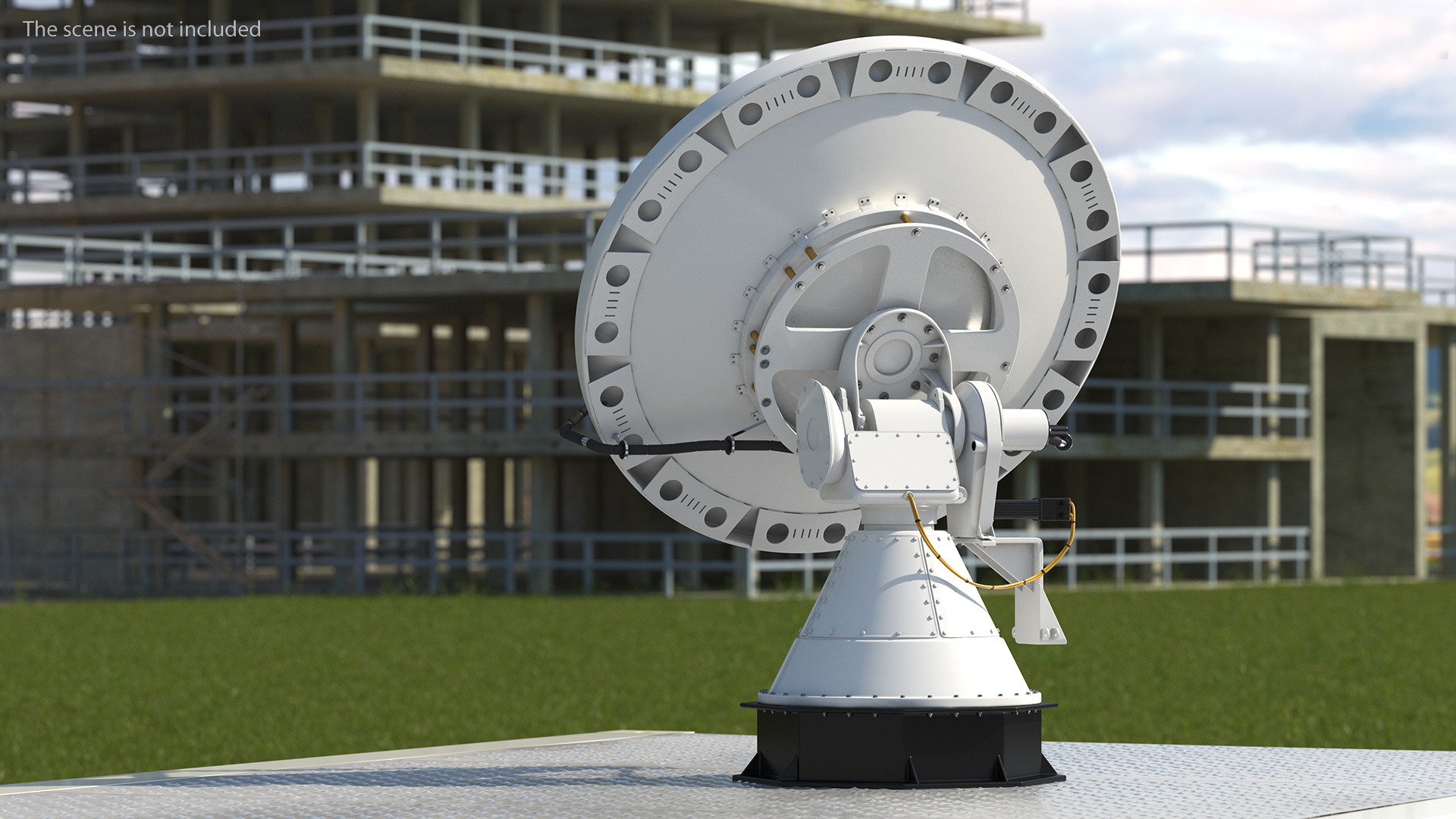 3D model Mobile Weather Doppler Radar Rigged