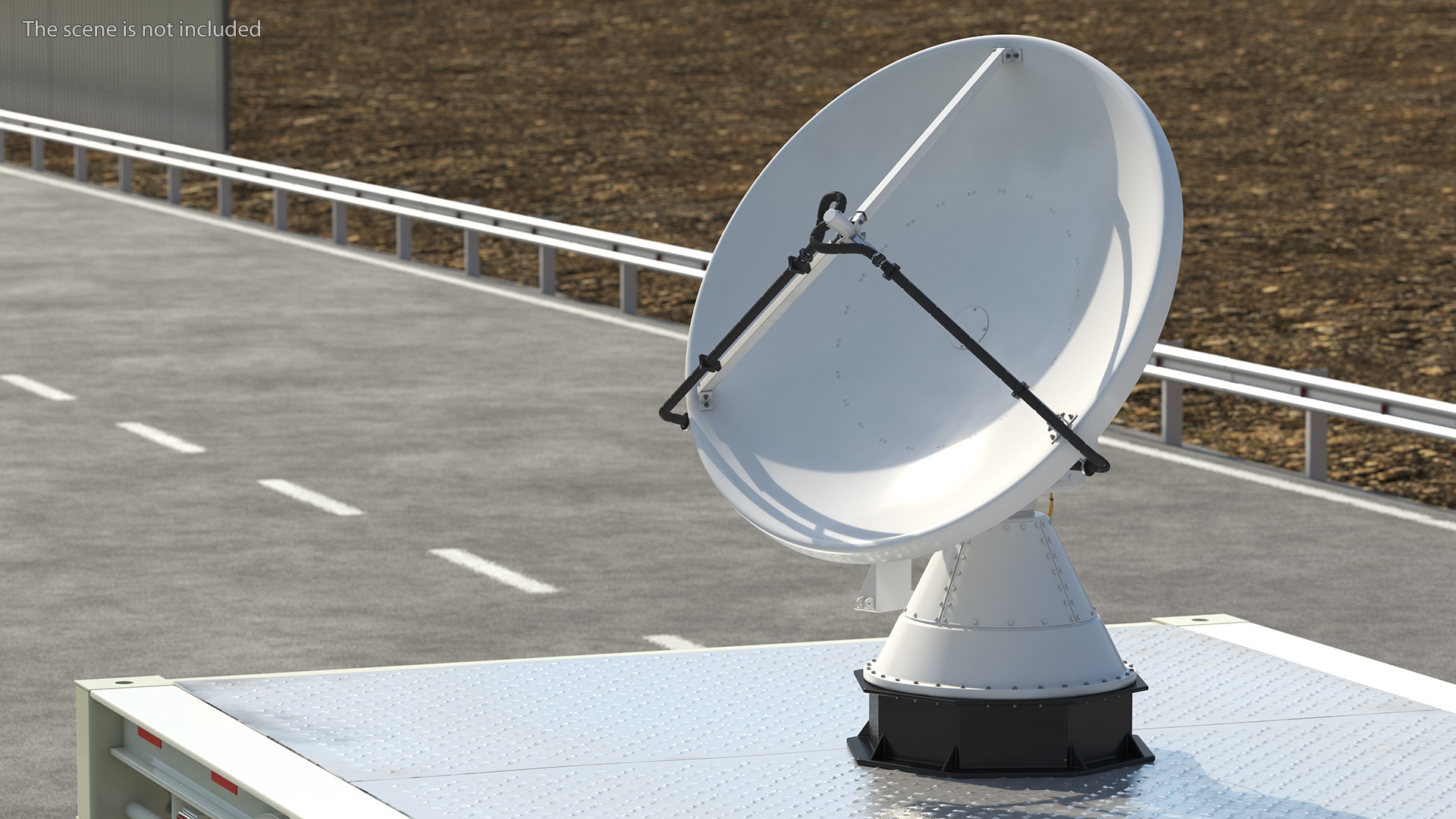 3D model Mobile Weather Doppler Radar Rigged