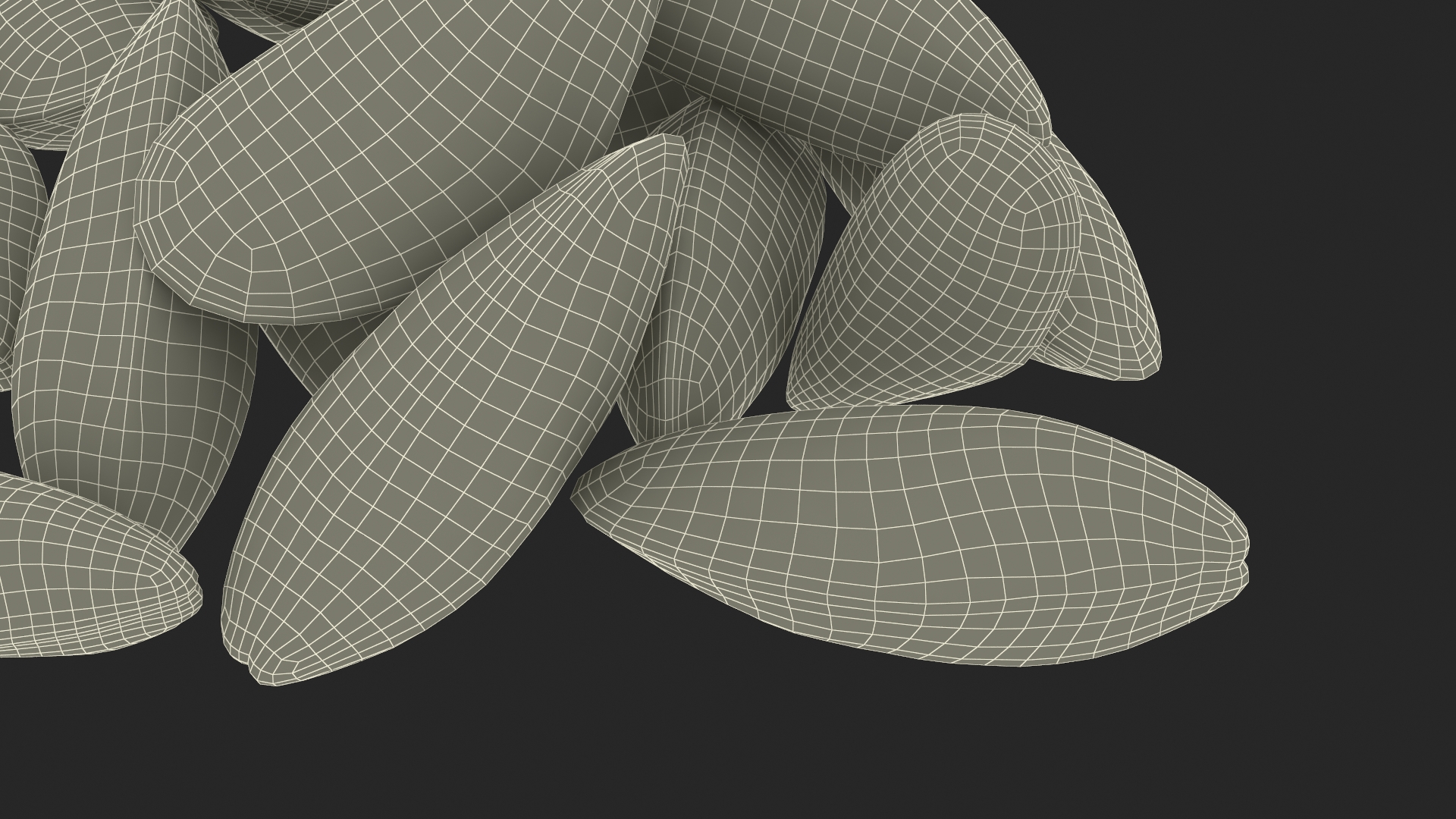 3D Pile of Green Lipped Clams
