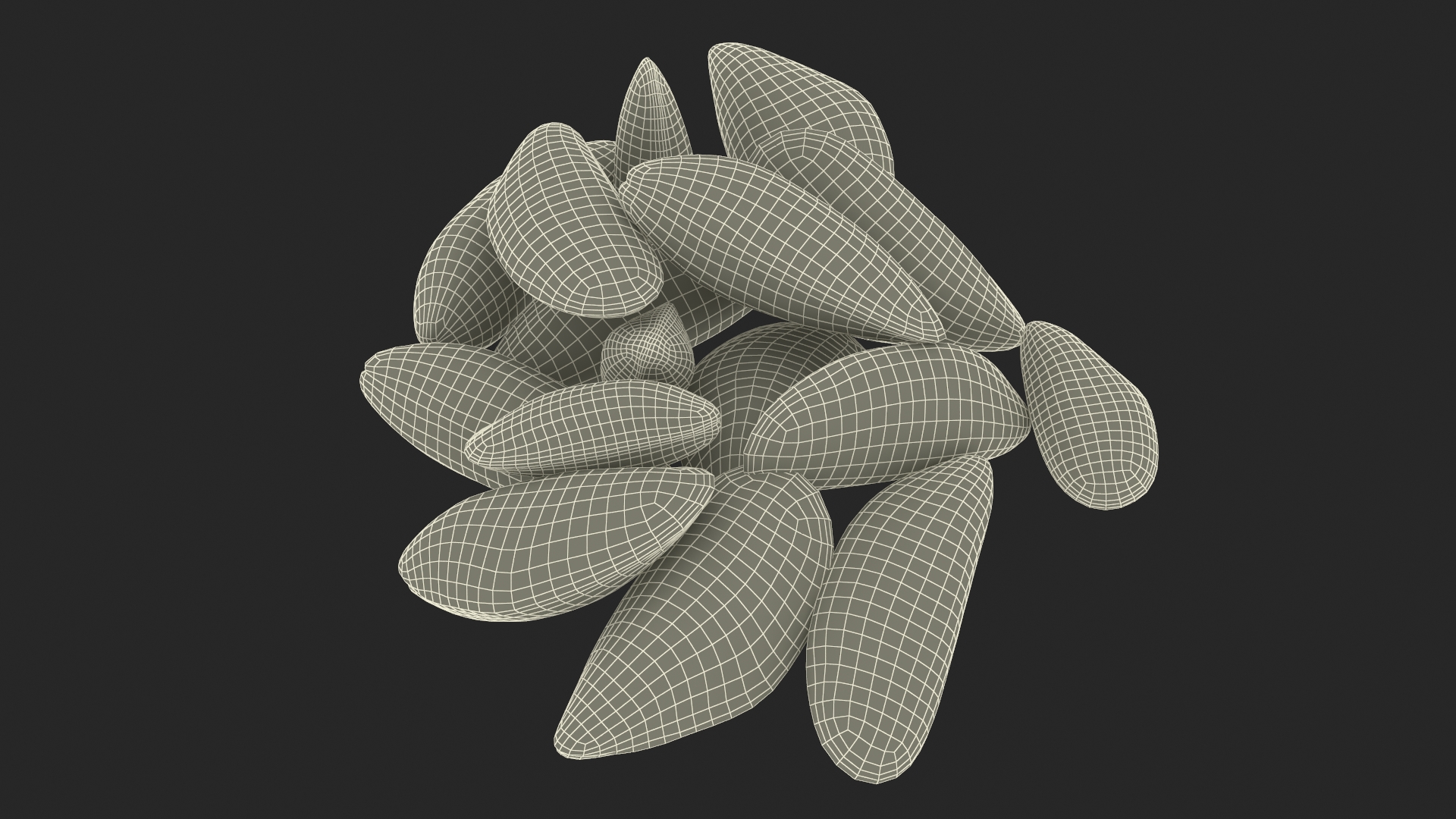 3D Pile of Green Lipped Clams
