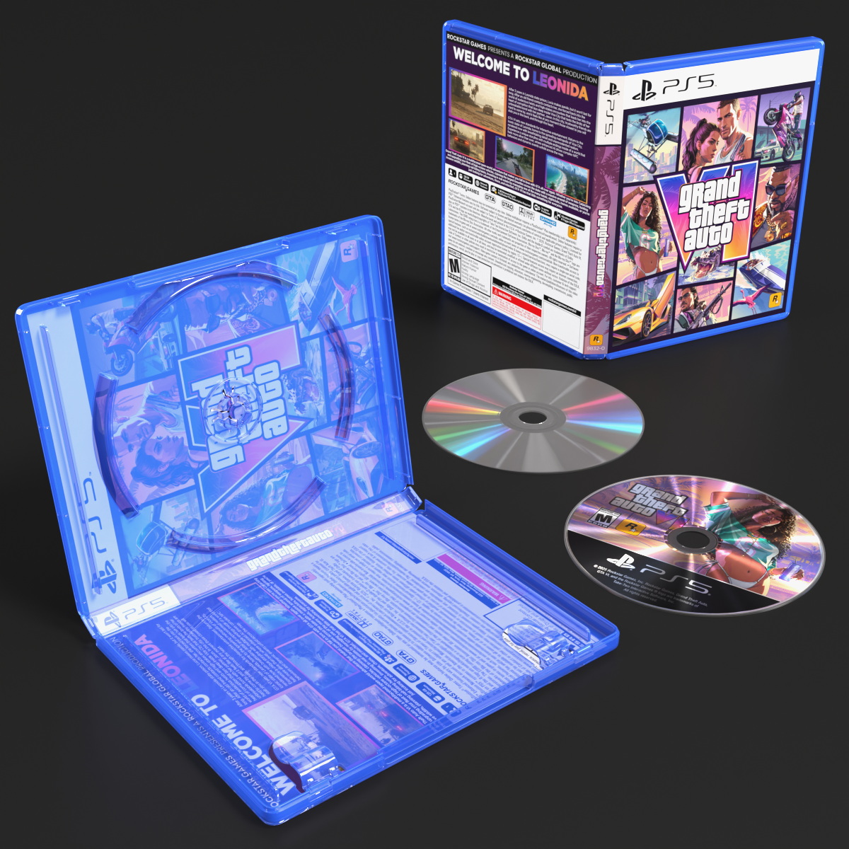 DVD Media Disc with Clear Case 3D model preview