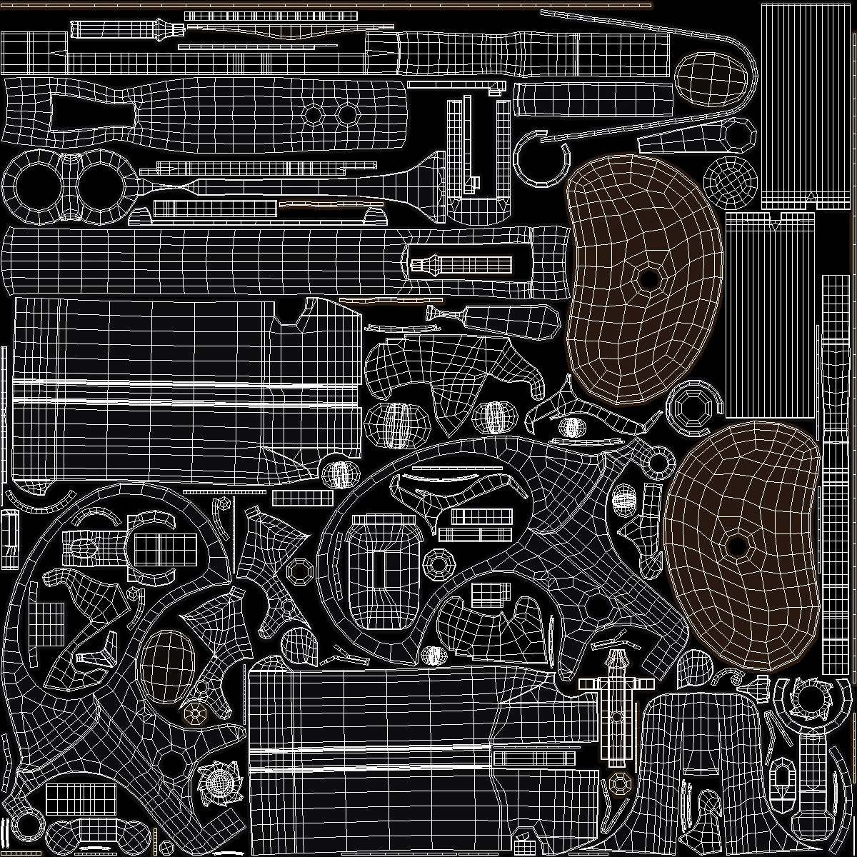 Remington Model 95 Black 3D model