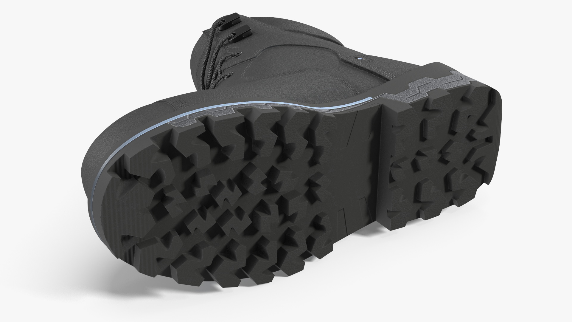 Composite Toe Work Boots Black, view 4