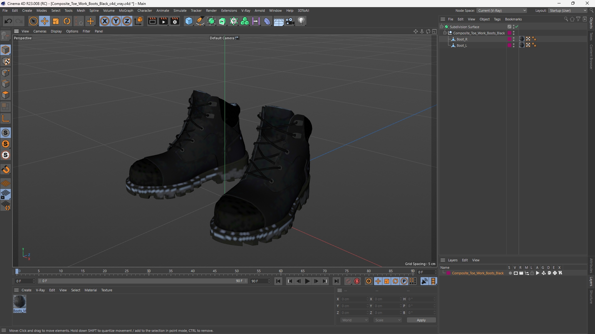 Composite Toe Work Boots Black, view 11