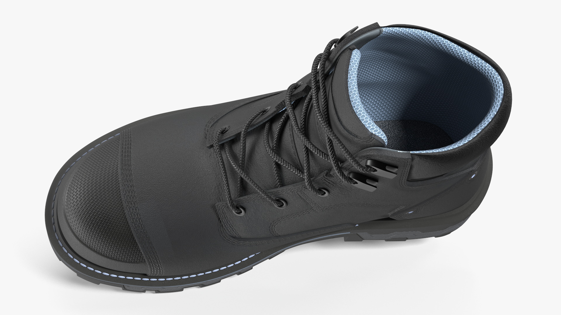 Composite Toe Work Boots Black, view 5