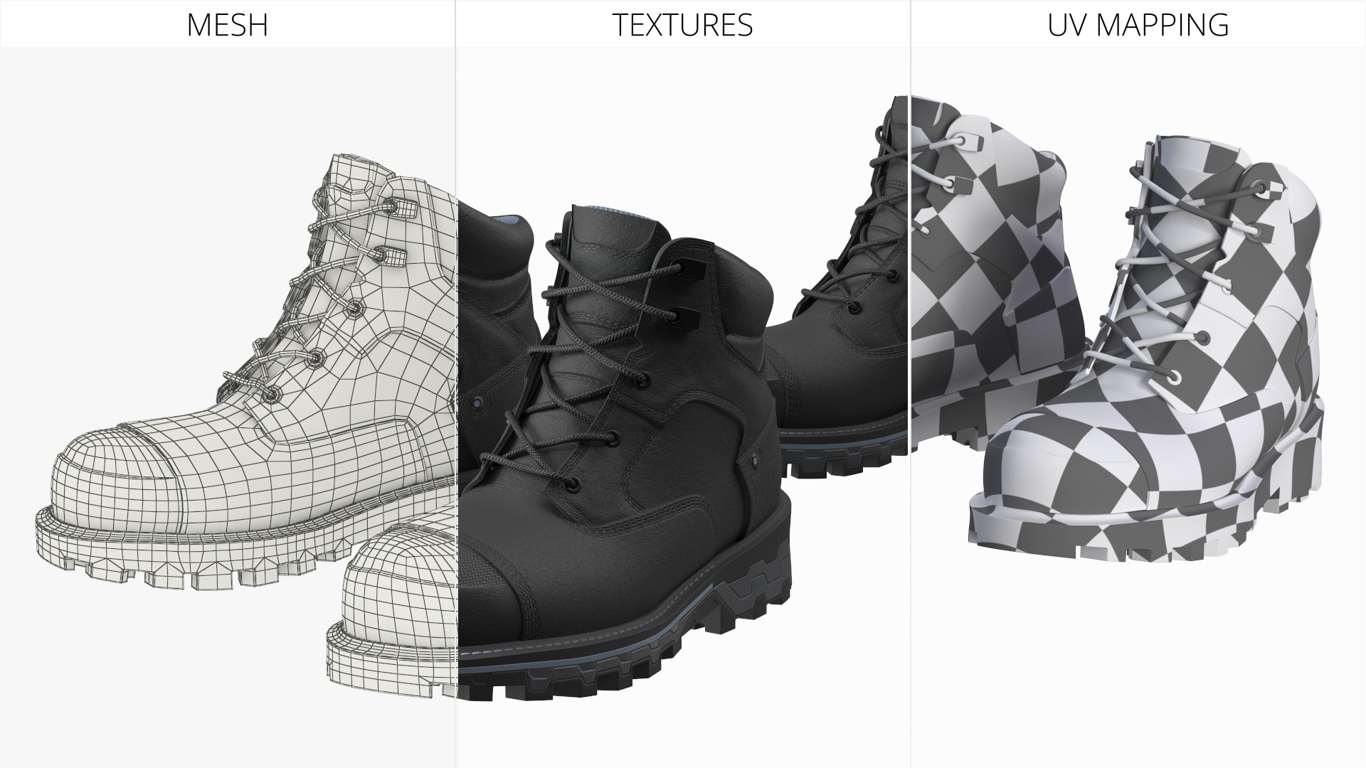 Composite Toe Work Boots Black, view 6