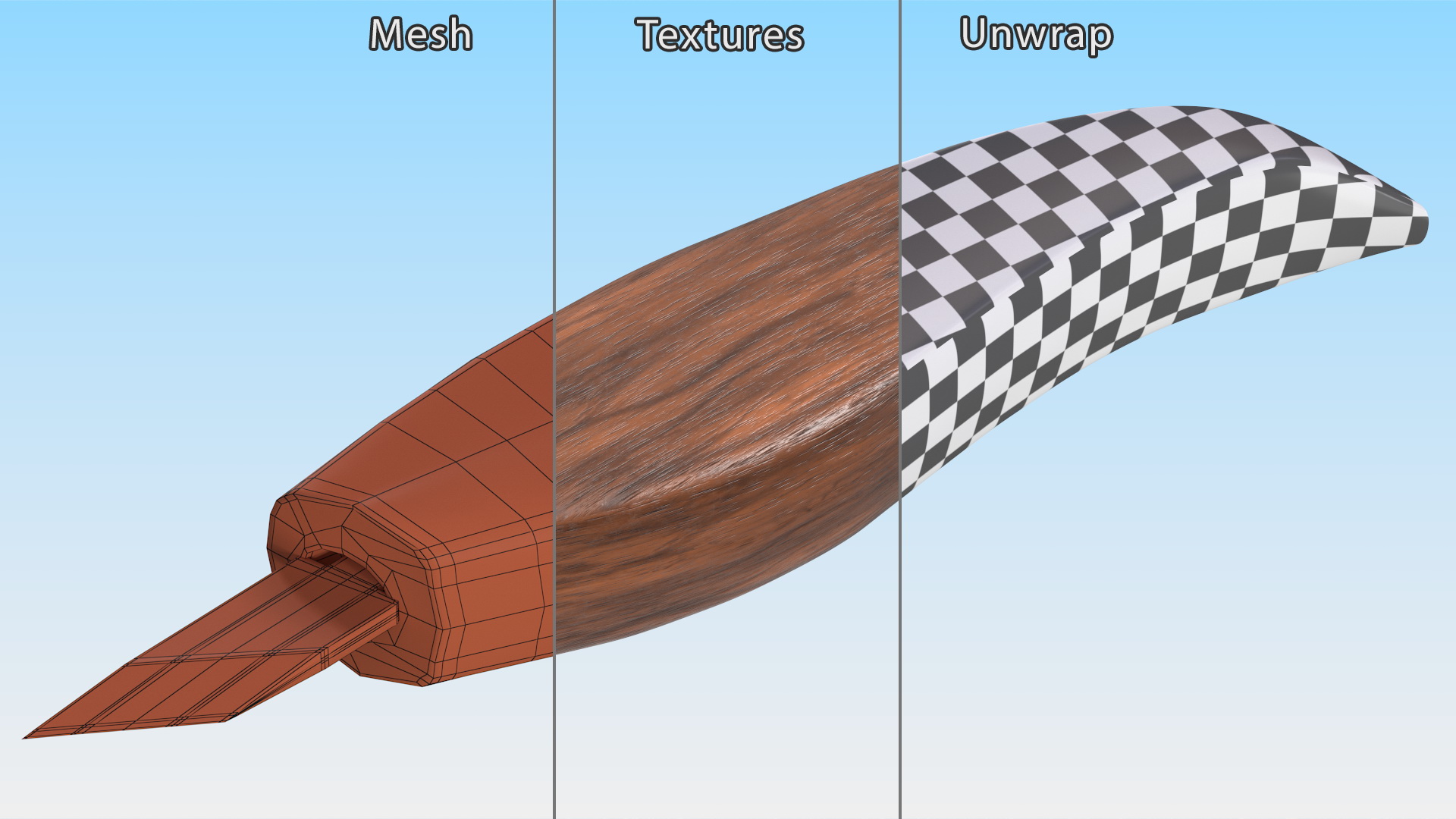 3D model Whittling Wood Knife