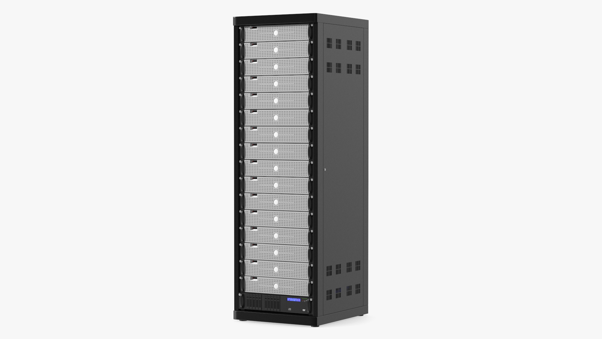 3D Data Center Server Rack model