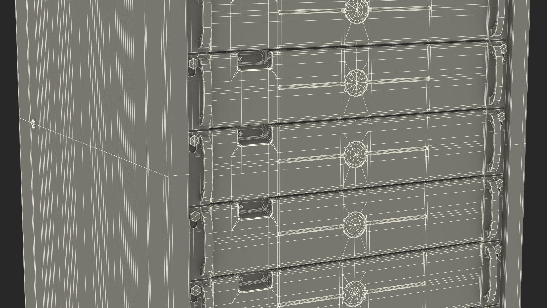 3D Data Center Server Rack model