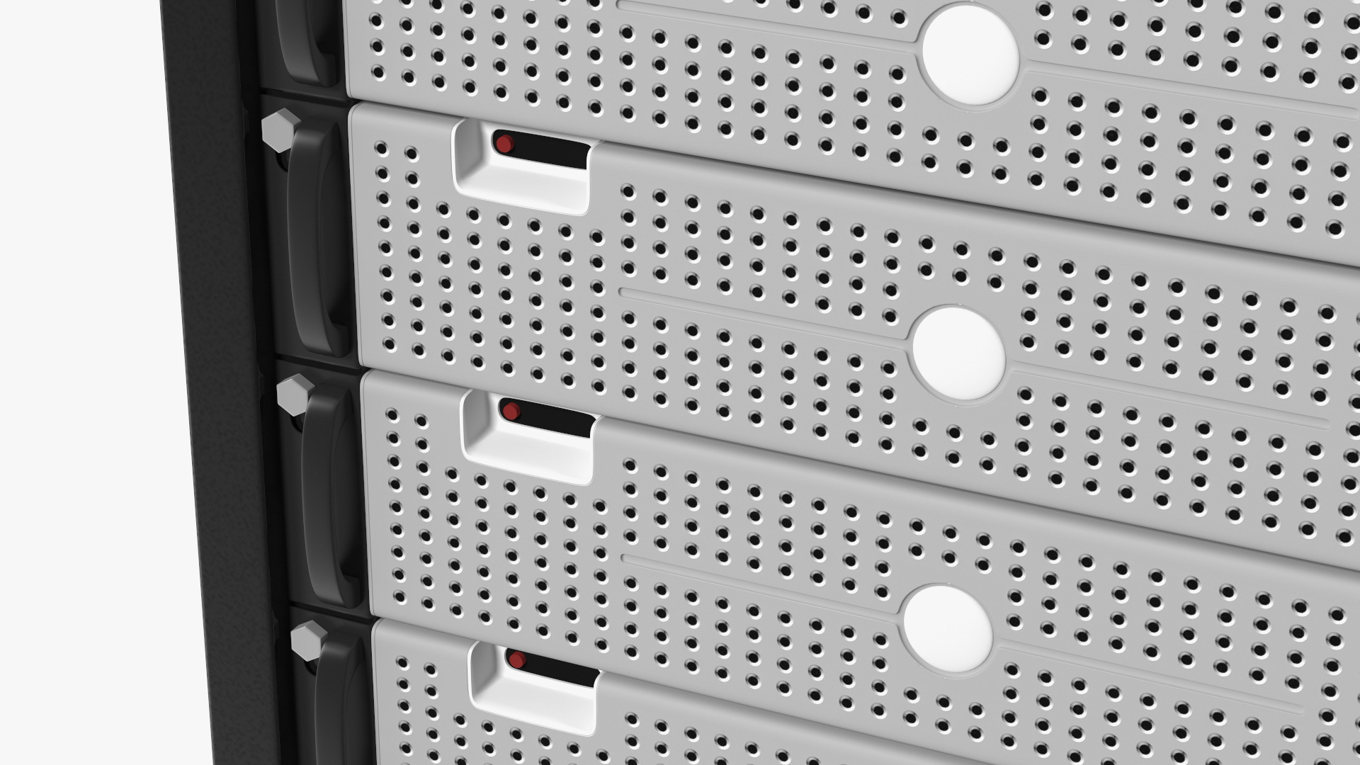 3D Data Center Server Rack model