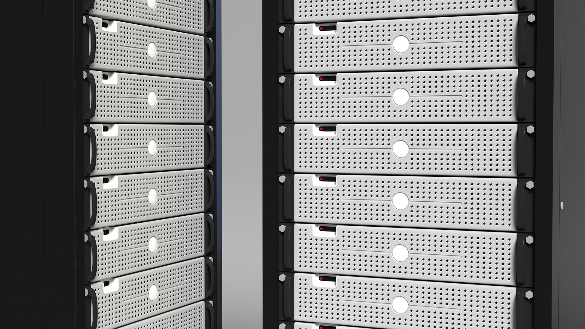 3D Data Center Server Rack model