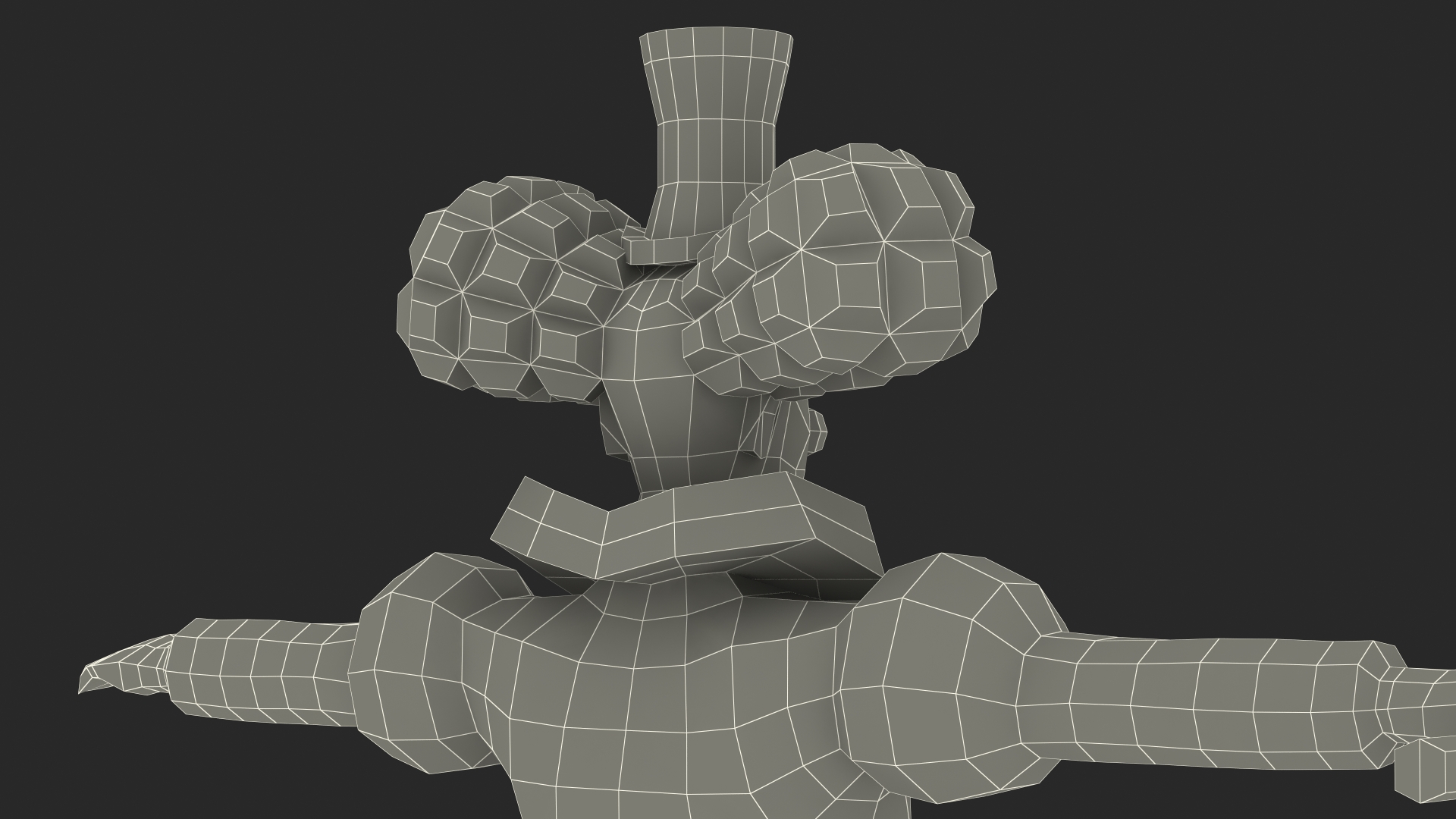 3D Clown Low Poly Rigged