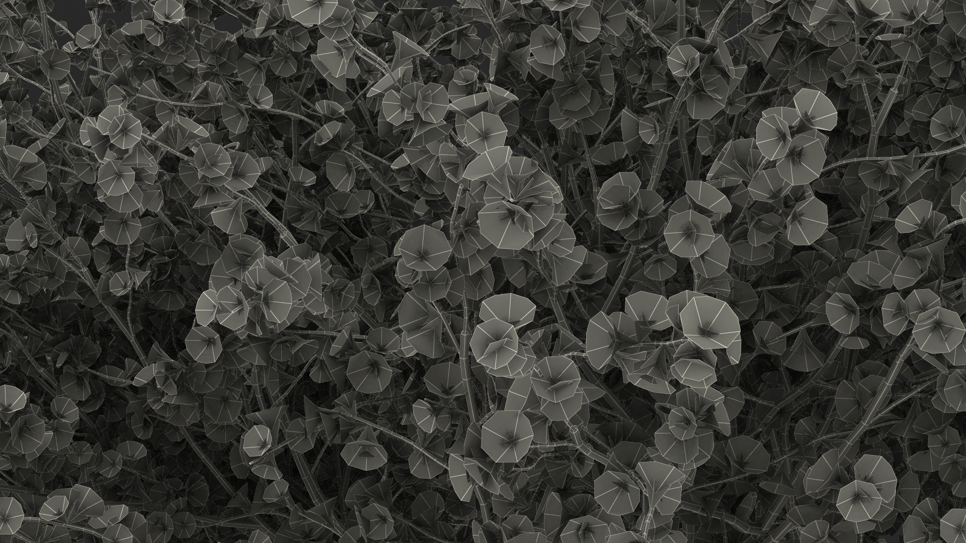 3D Flowering Purple Leaf Plum Tree