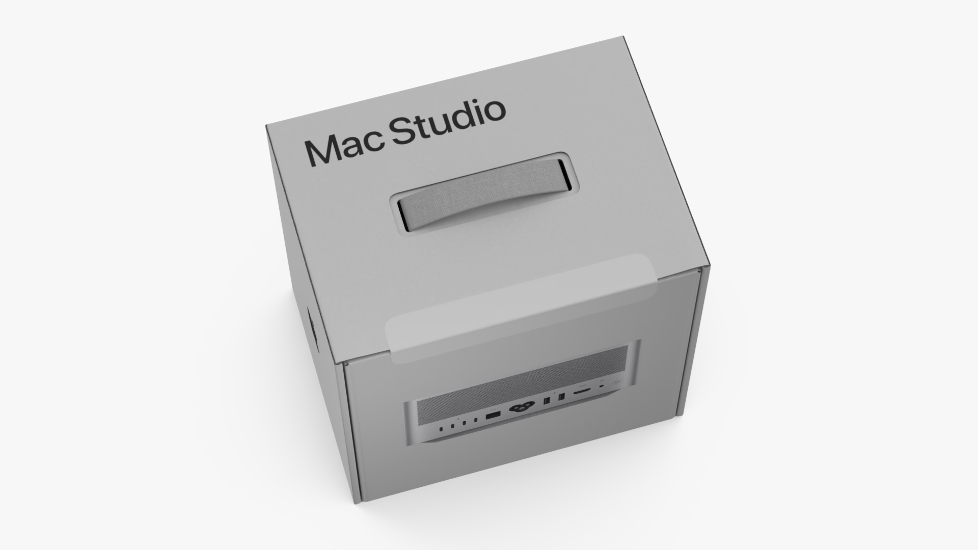 3D model Apple Mac Studio Packaging Box