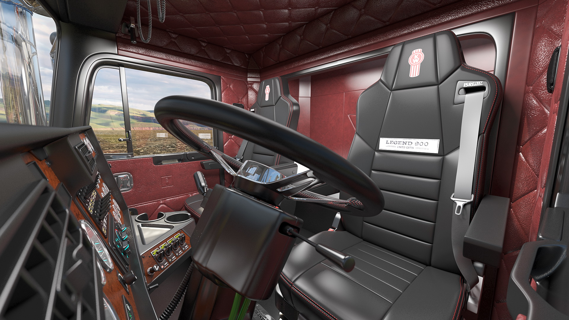 3D Kenworth T900 with Drake Steerable Trailer and Hyundai Loader