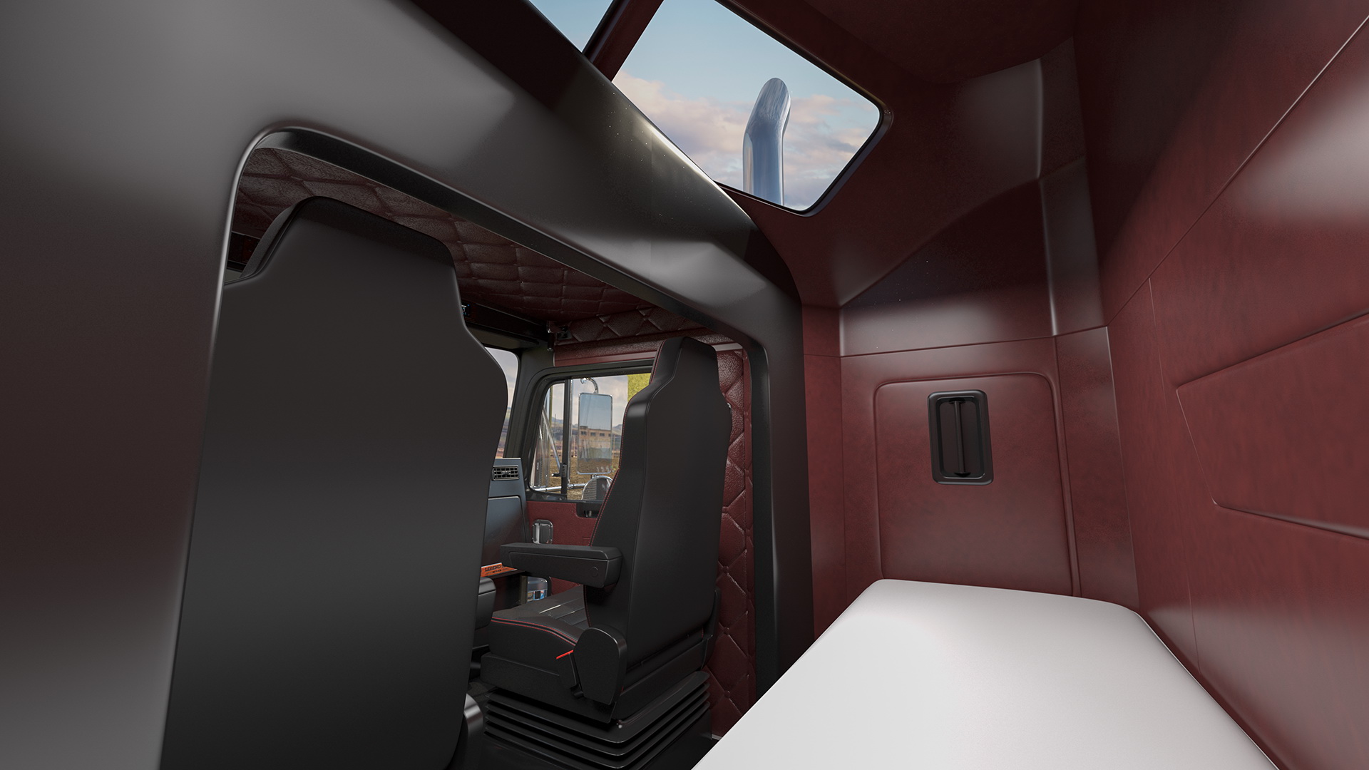 3D Kenworth T900 with Drake Steerable Trailer and Hyundai Loader