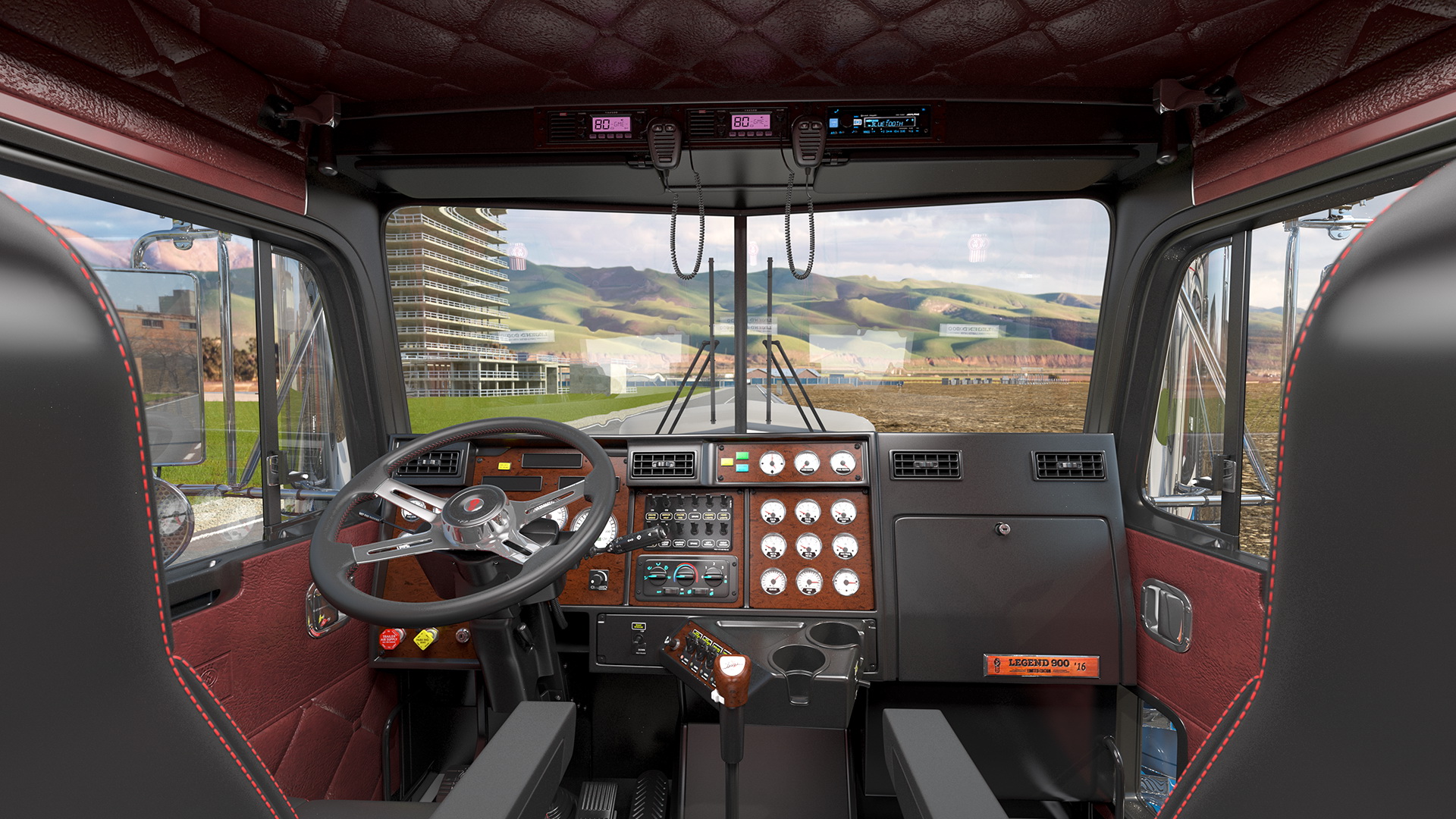 3D Kenworth T900 with Drake Steerable Trailer and Hyundai Loader