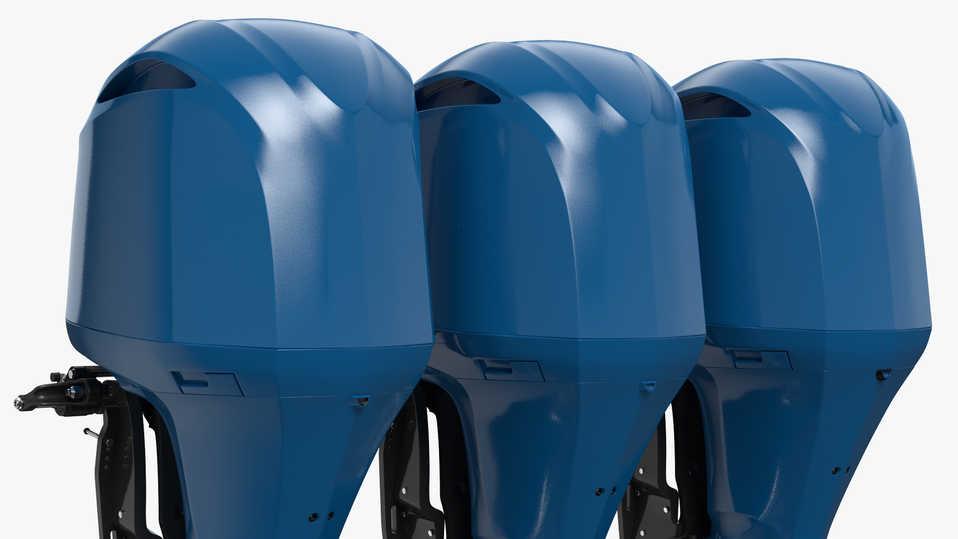 Triple Outboard Motors 3D