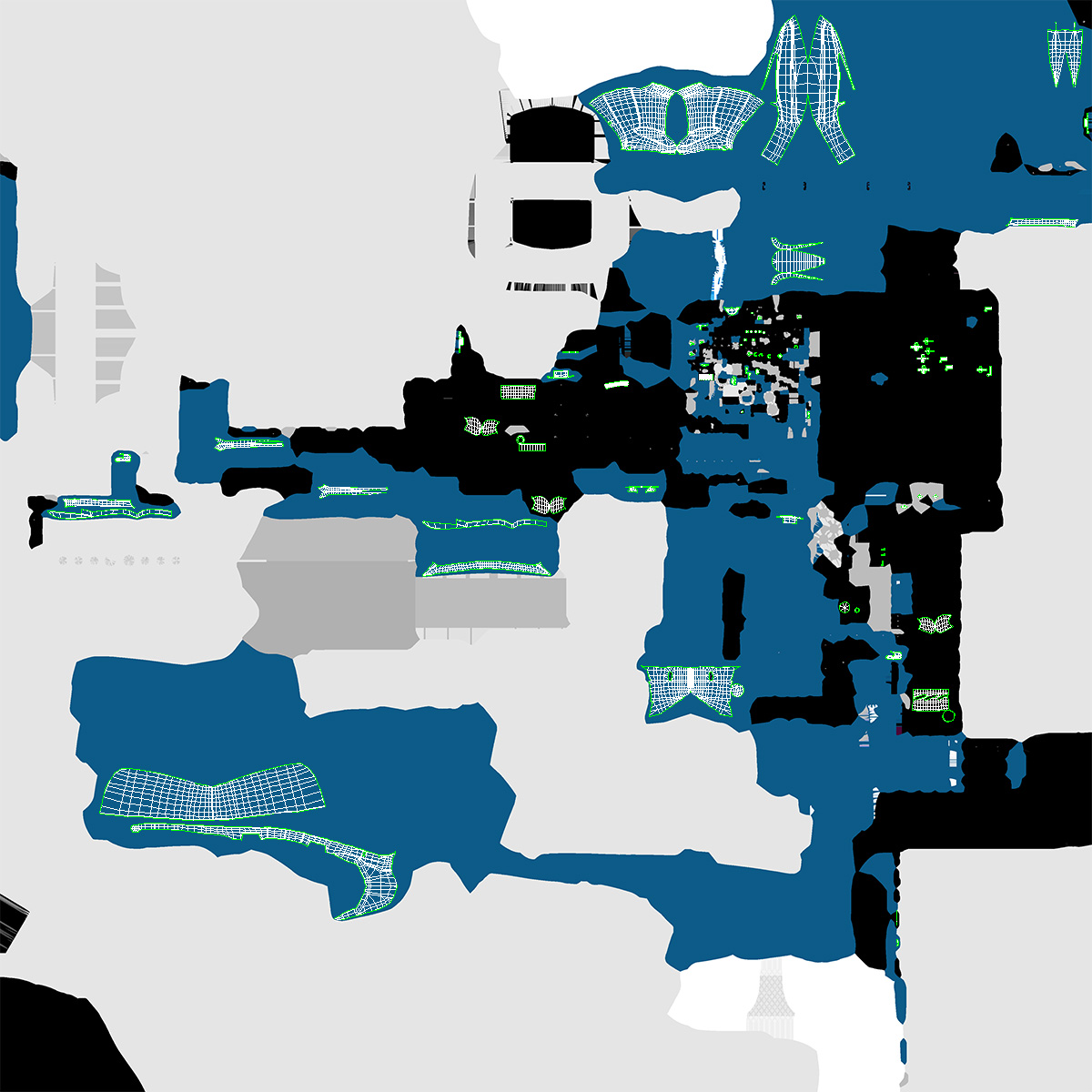 Triple Outboard Motors 3D