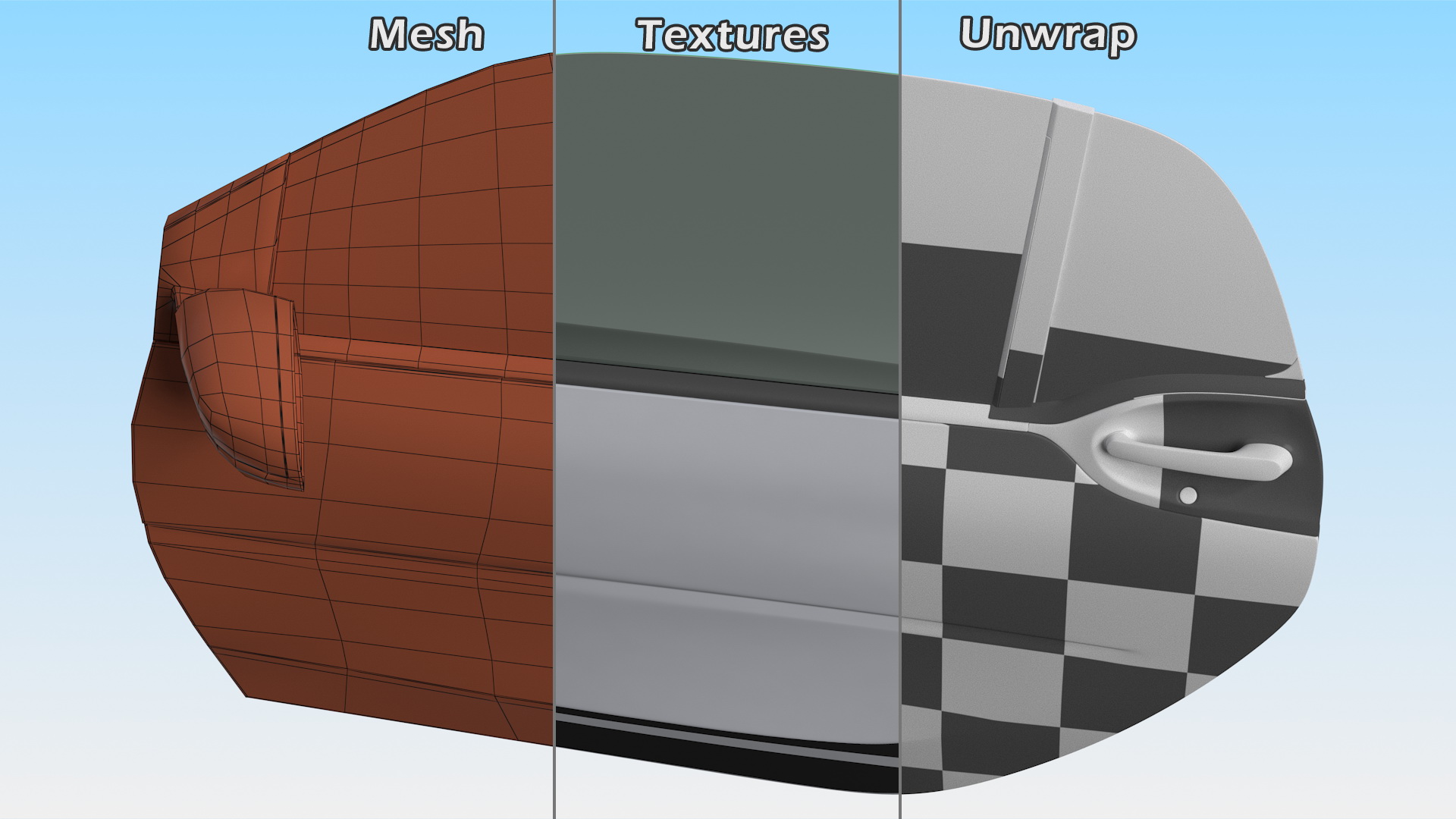 3D model Smart EQ Fortwo Door